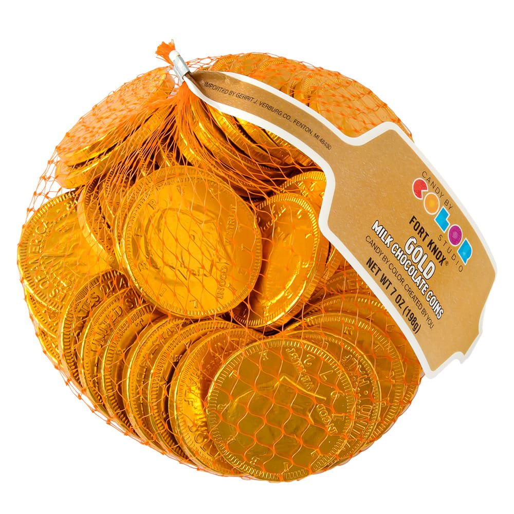 Candy by Color Studio Fort Knox® Milk Chocolate Coins