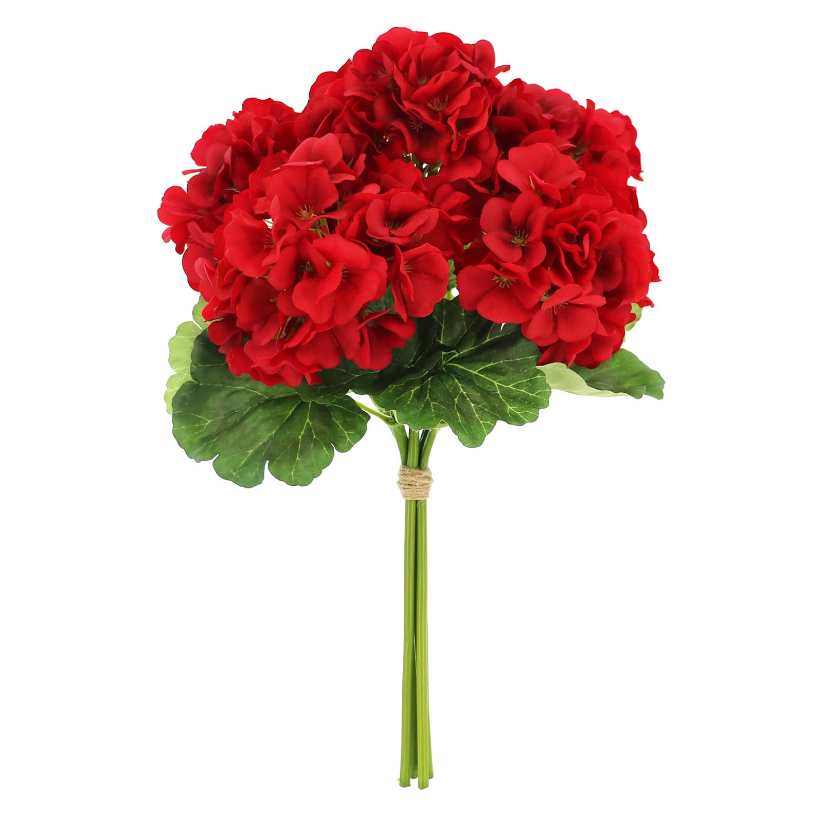 14" Red Geranium Real Touch Bush by Ashland®