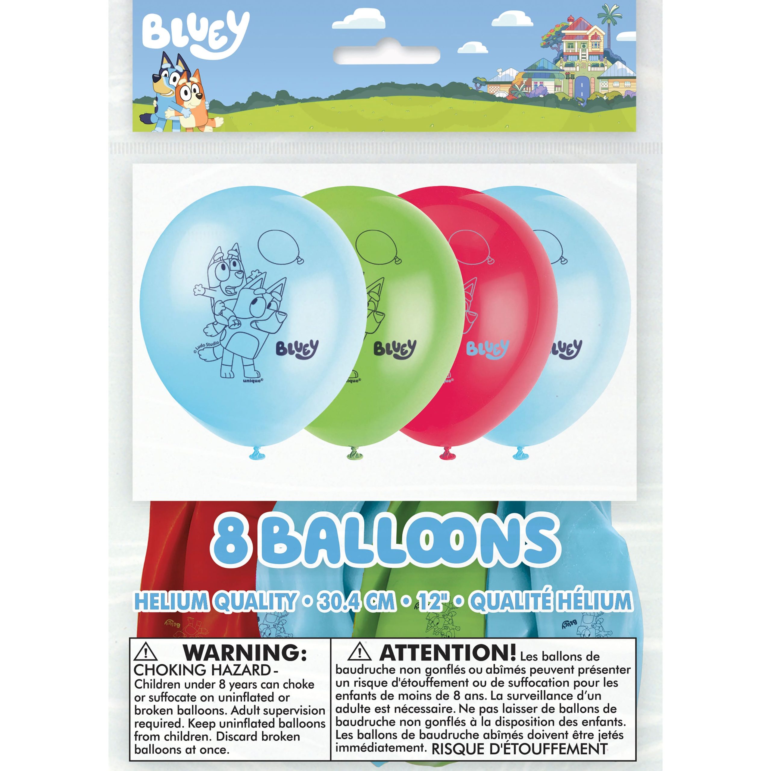 12" Bluey Latex Balloons, 8ct. - Image 2