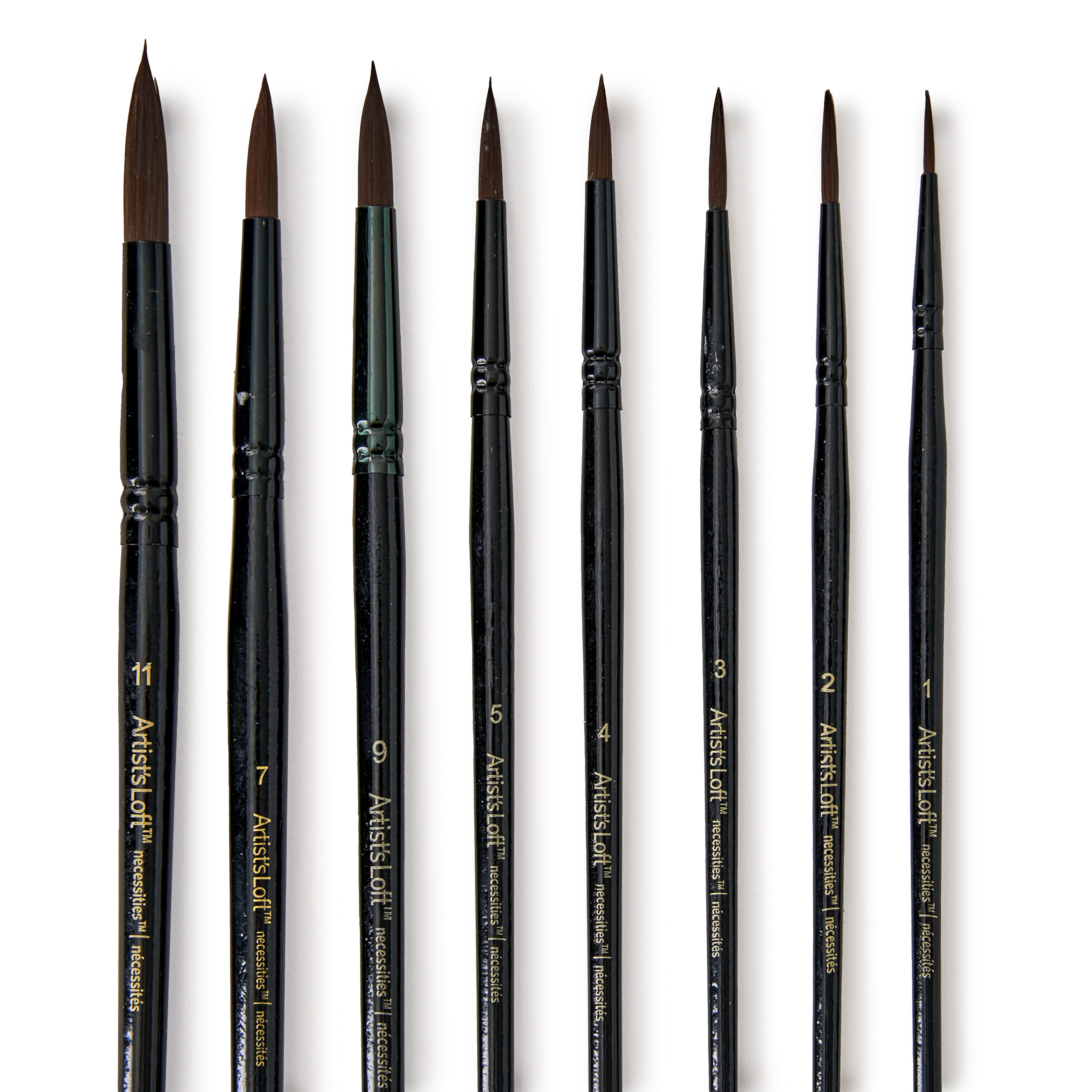 Necessities™ Synthetic Watercolor Round 8 Piece Brush Set by Artist's Loft®