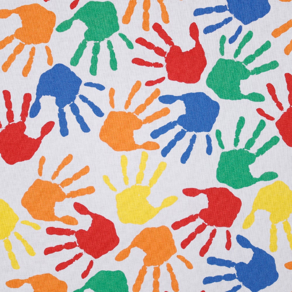 Hand Prints Cotton Fabric