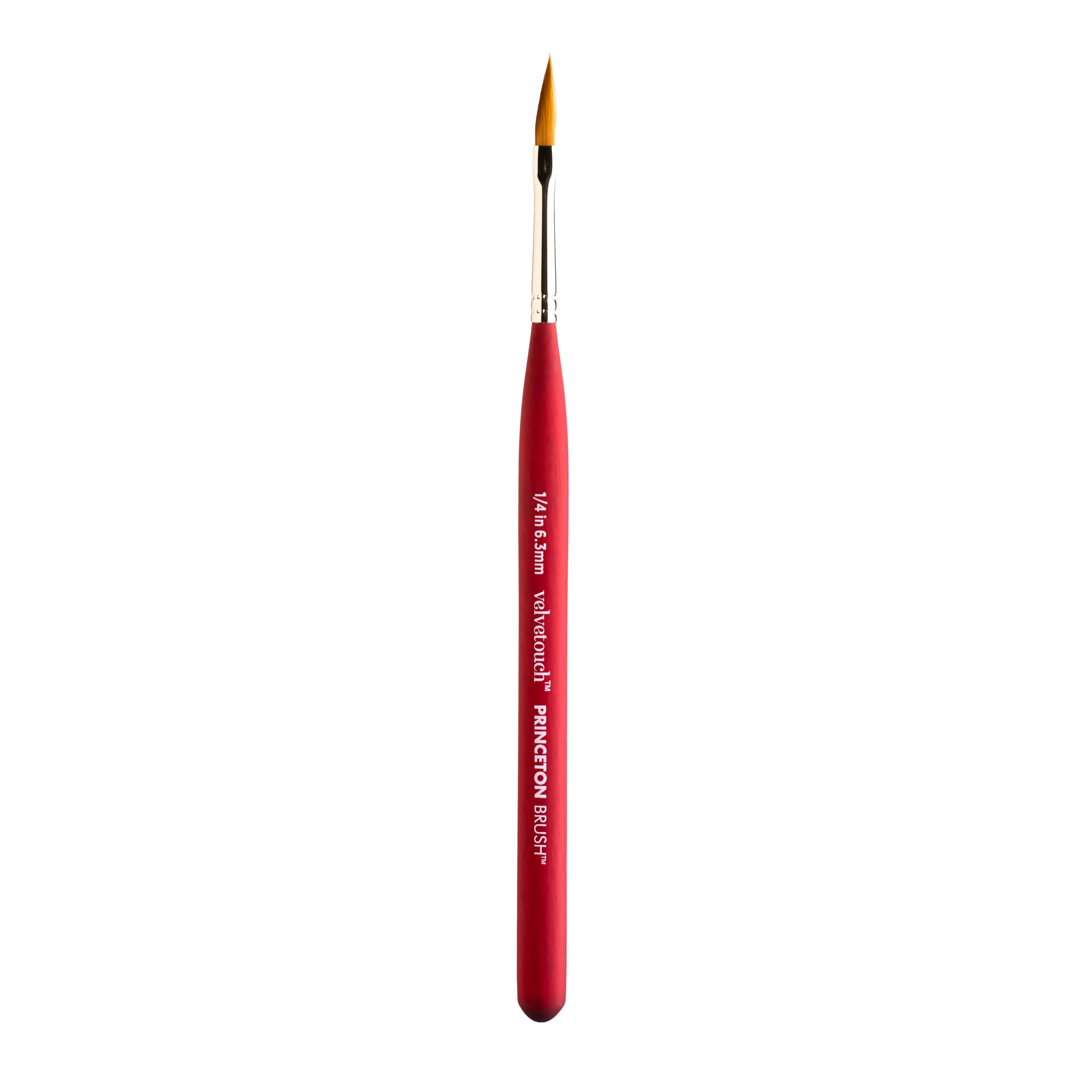 Princeton™ Velvetouch™ 1/4" Mixed Media Short Handle Mini Dagger Striper Brush