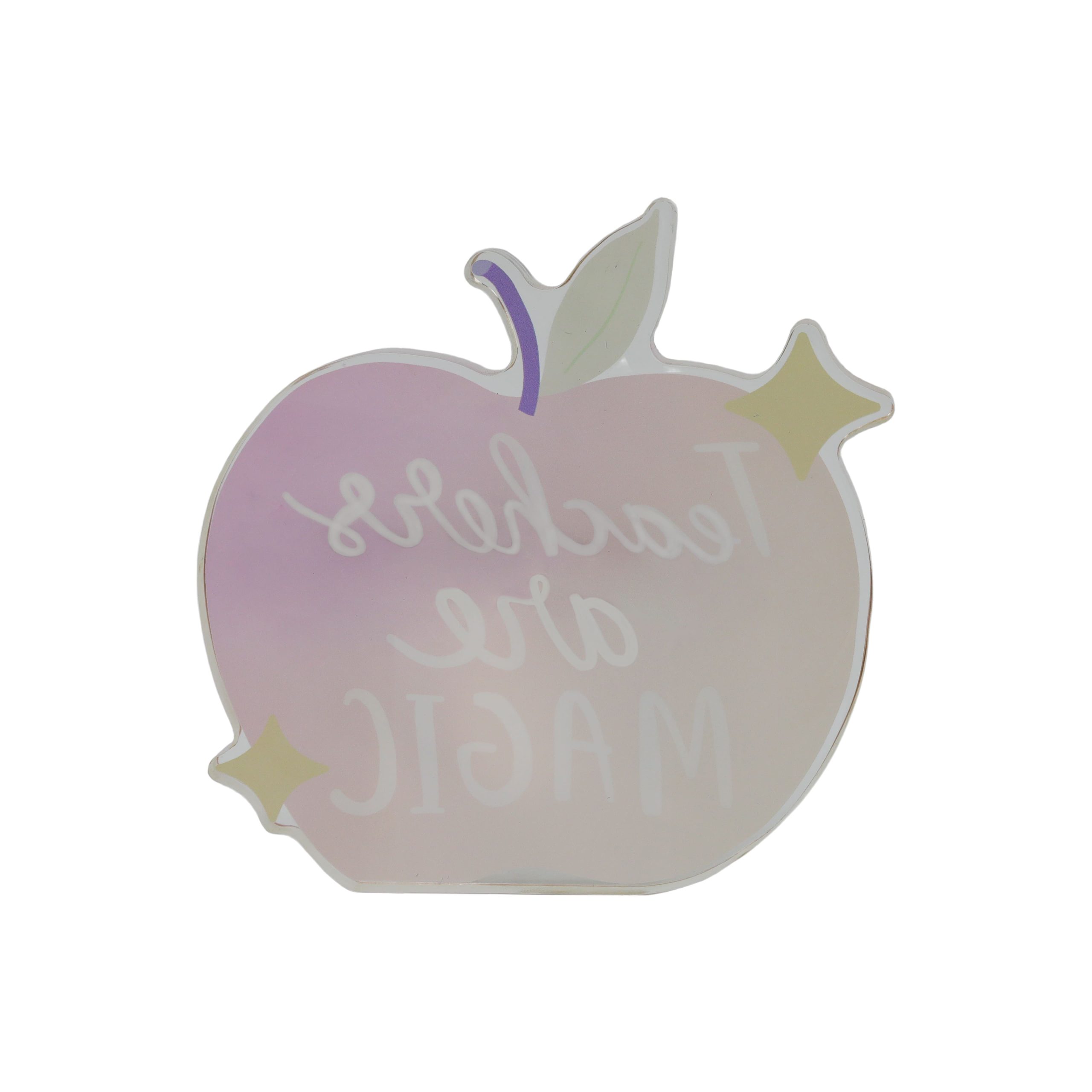 Class Rules! Teacher Apple Acrylic Tabletop Décor by B2C™ - Image 3