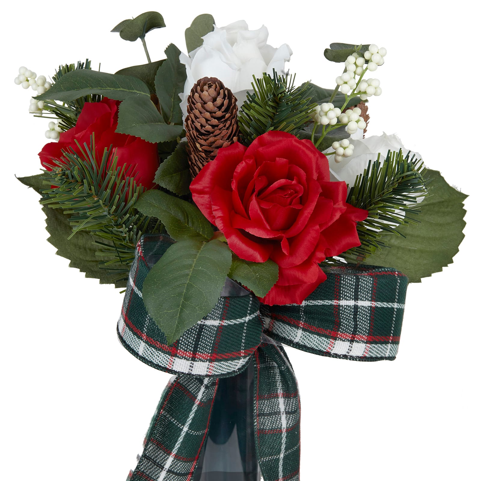 17" White & Red Rose Remembrance Cone by Ashland® - Image 2