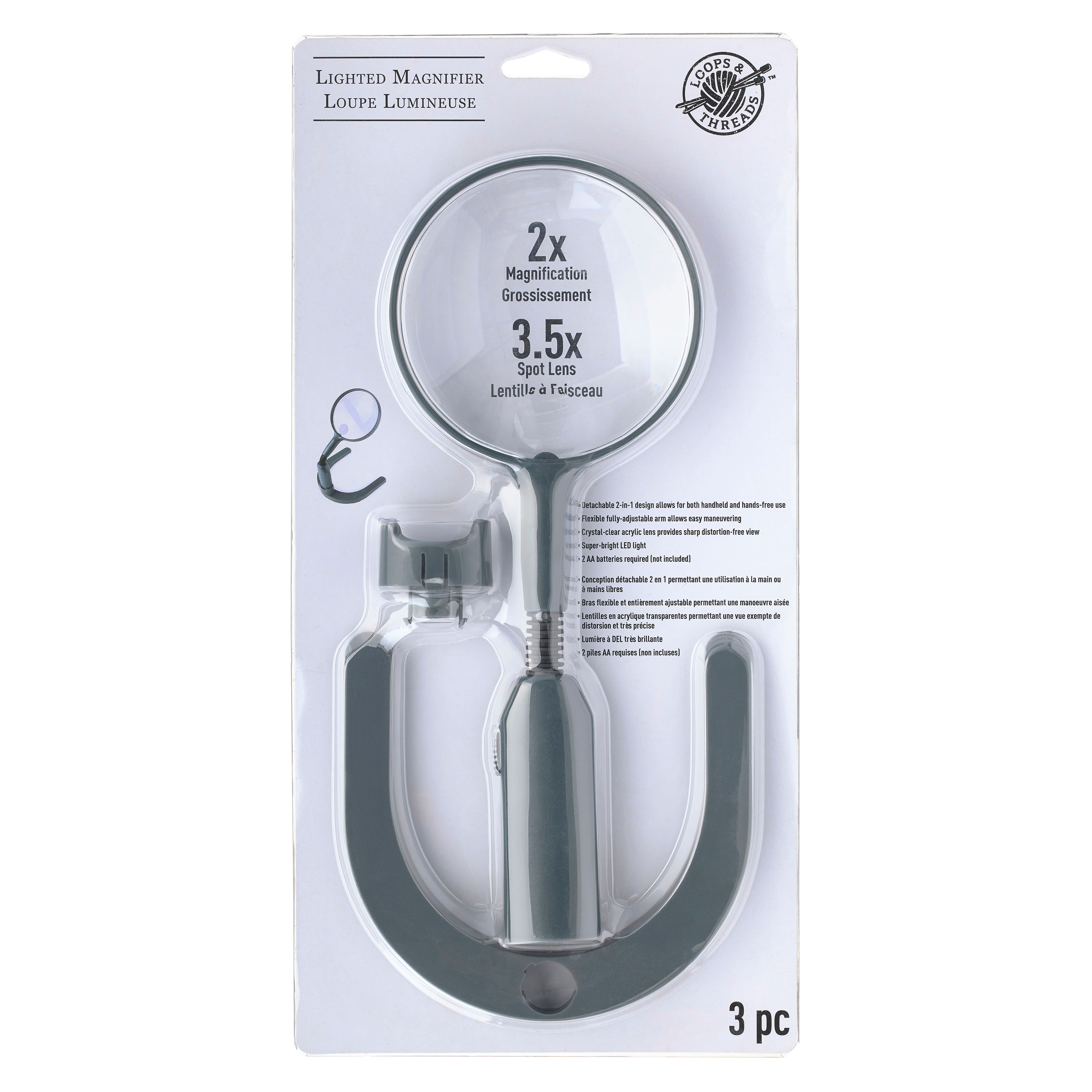 Magnifier Stand with Lamp by Loops & Threads®