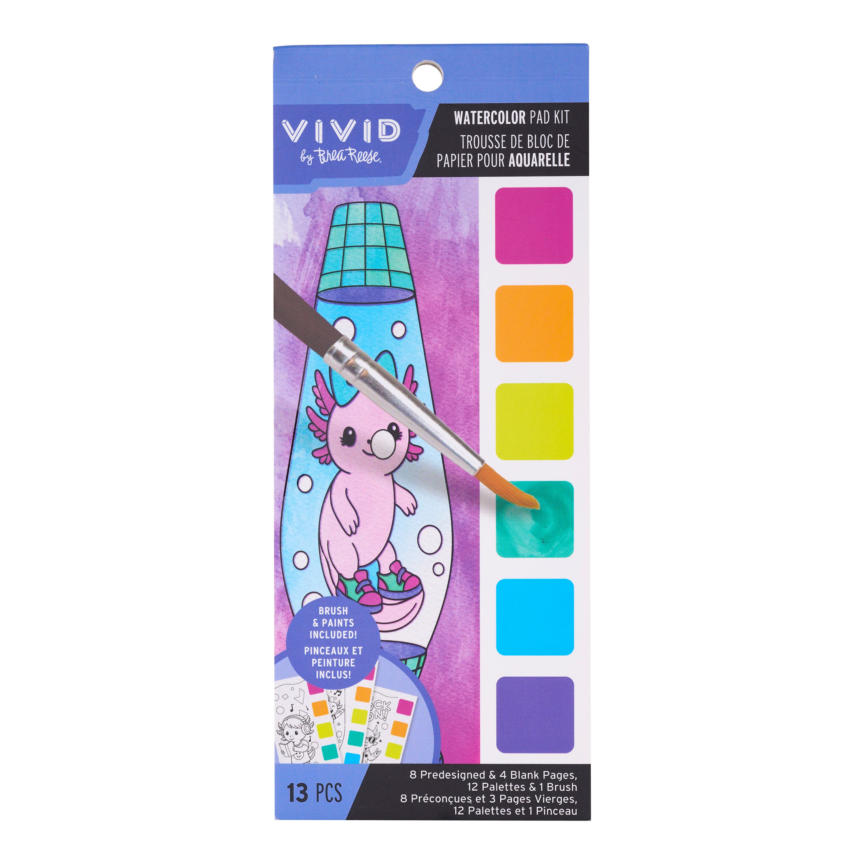 Vivid by Brea Reese® Lava Lamp Watercolor Bookmark Pad Kit