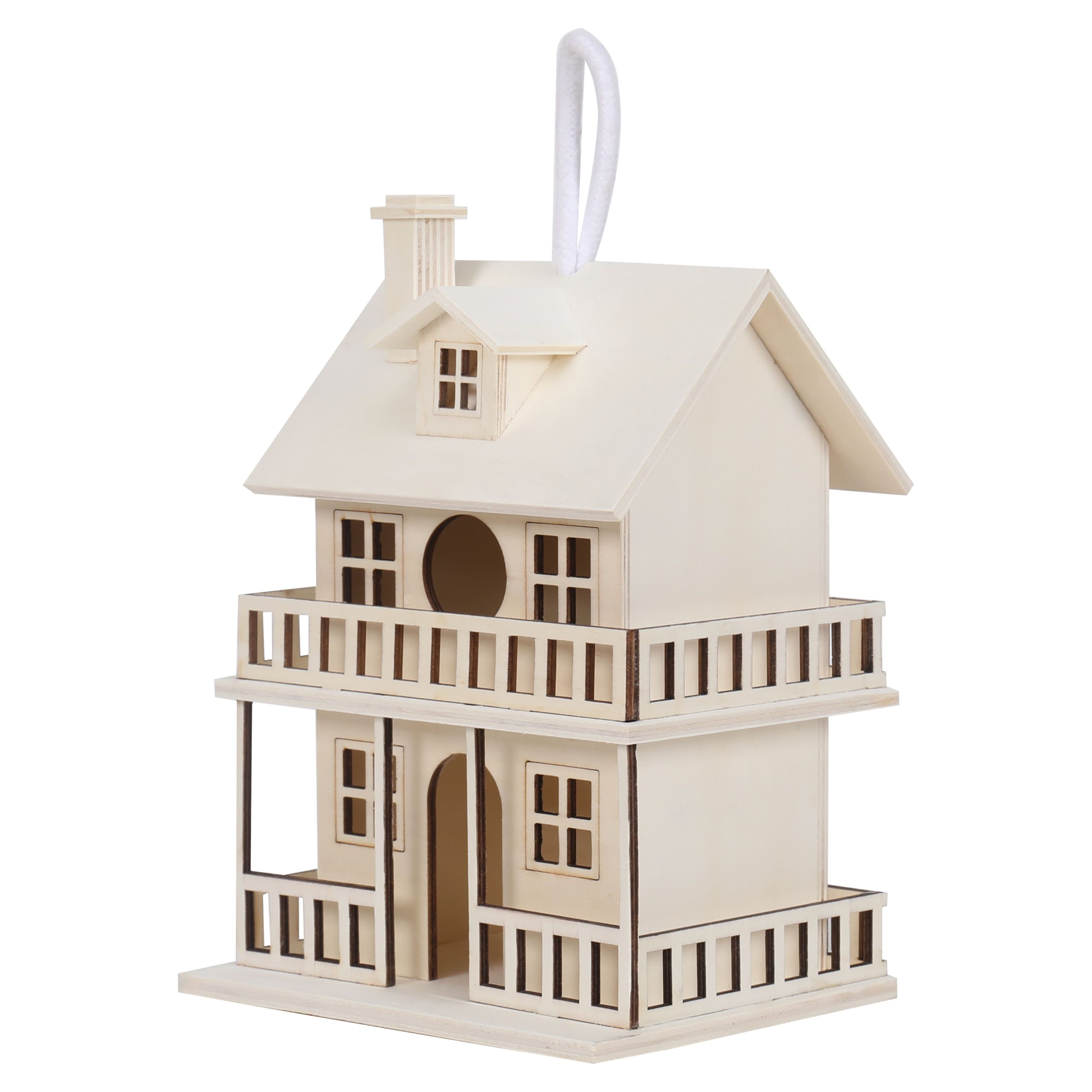 9" Wood 2-Story Birdhouse by Make Market® - Image 2