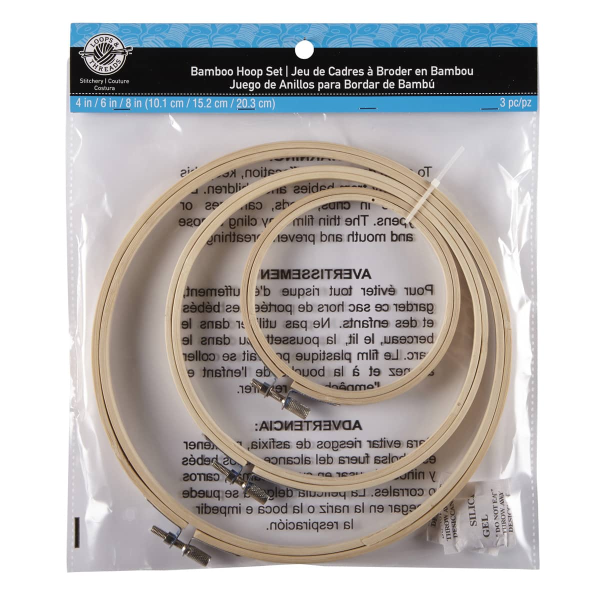 Loops & Threads™ Bamboo Hoop Set - Image 3
