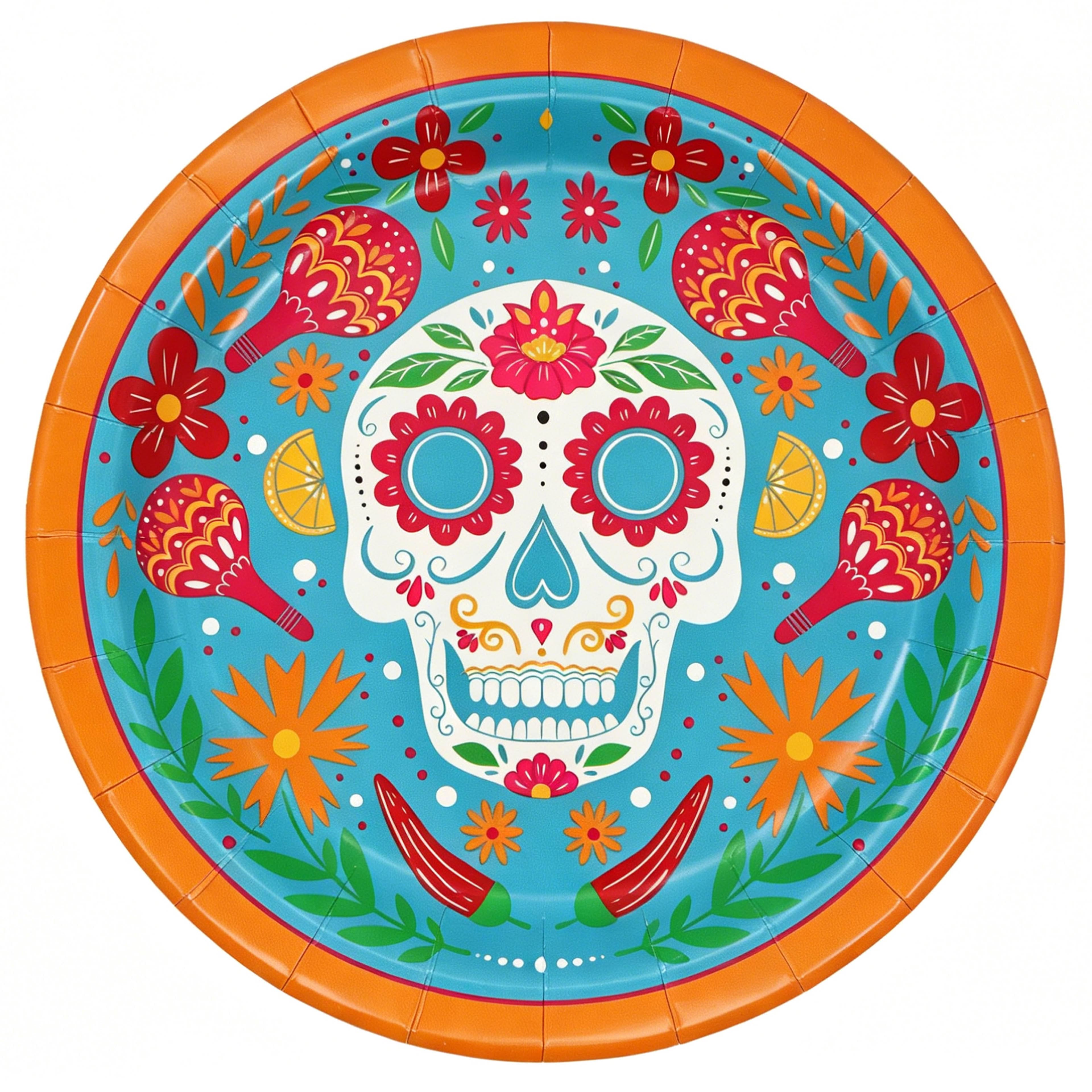 9" Skull Paper Plates, 10ct. by Ashland®