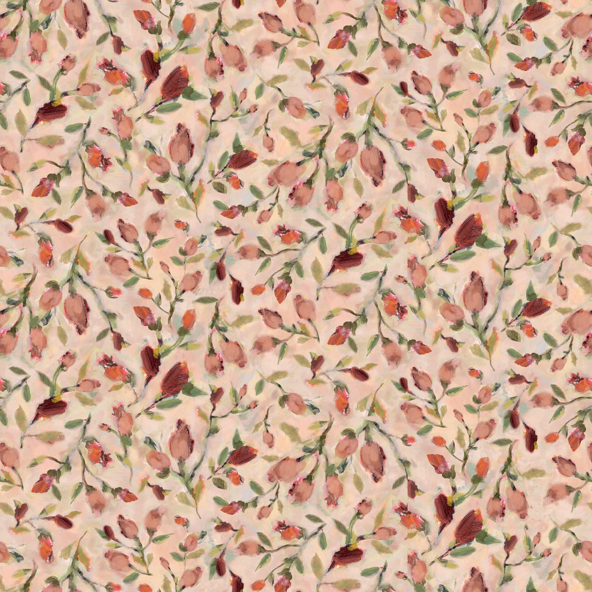 Susan Winget Hydrangea Flowerbuds Cotton Fabric