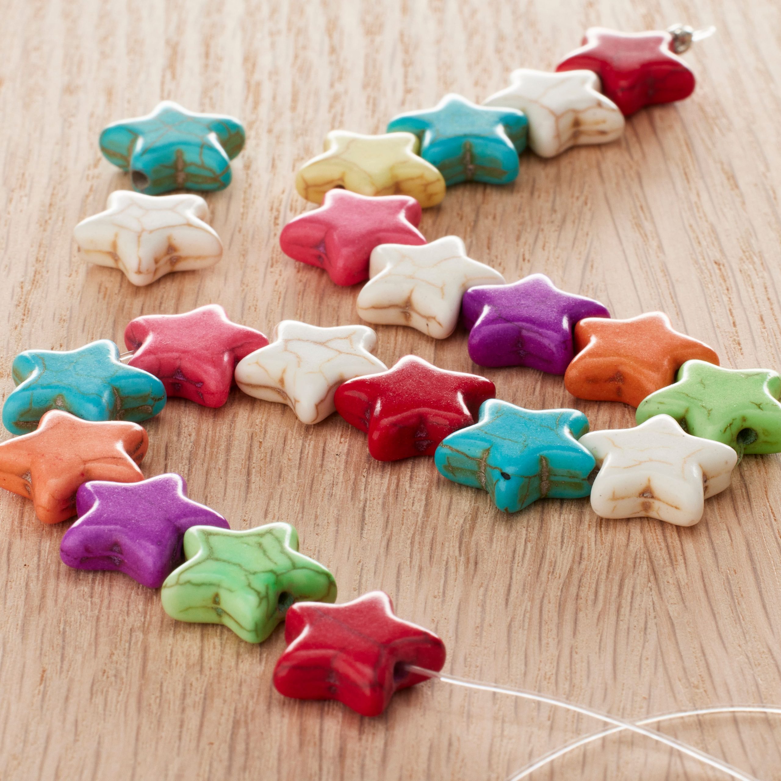 Colorful Reconstituted Star Beads, 15mm by Bead Landing™ - Image 2