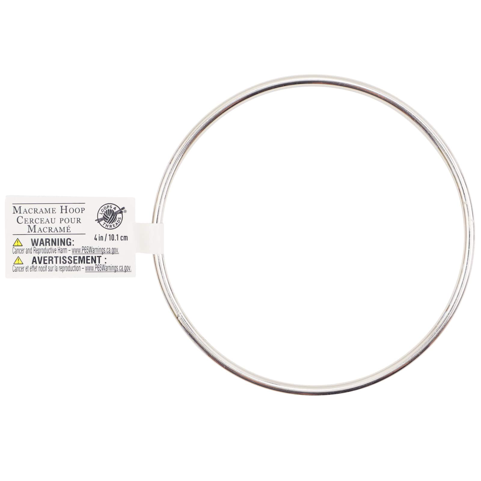 Macramé Nickel-Plated Hoop by Loops & Threads®