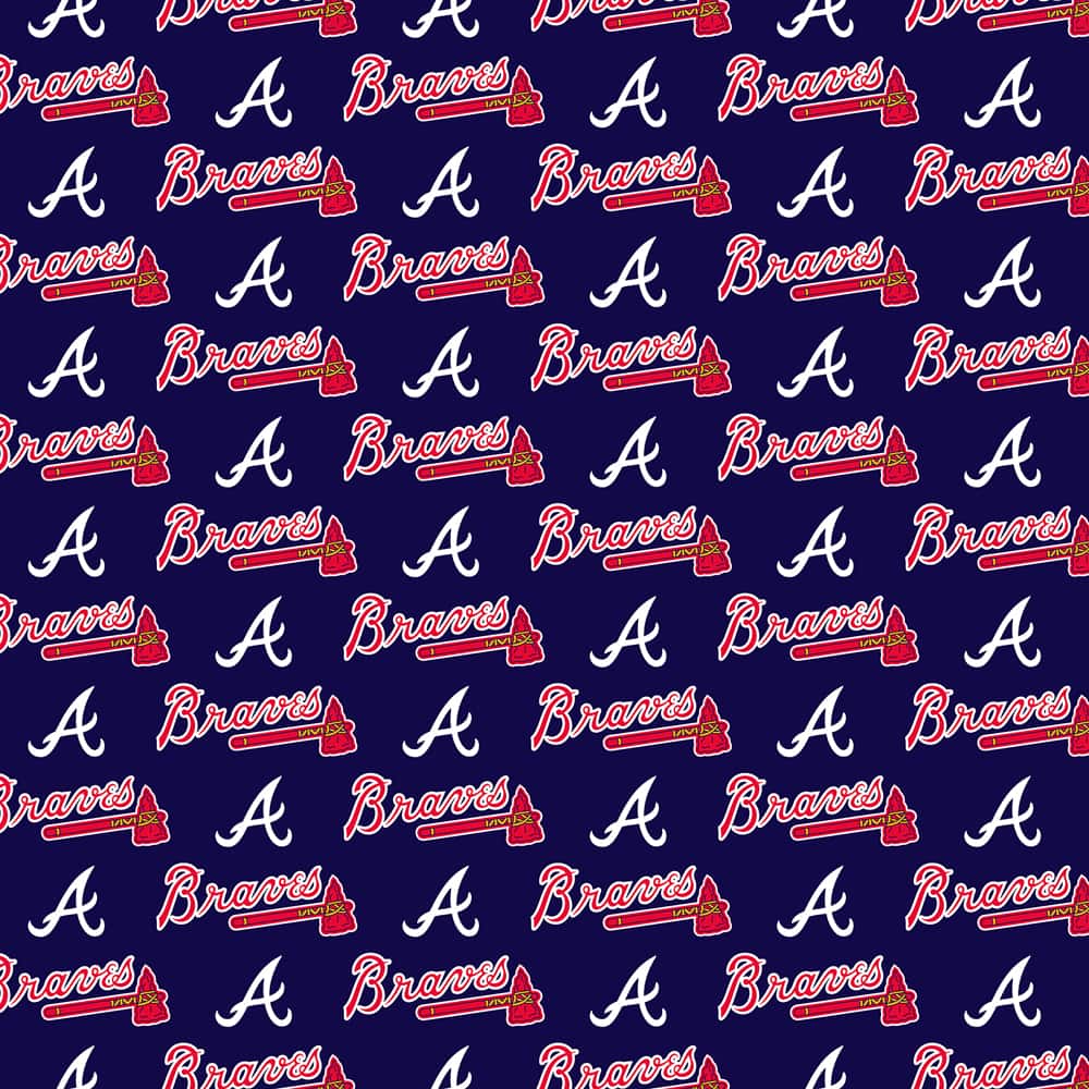 MLB Atlanta Braves Logo Cotton Fabric