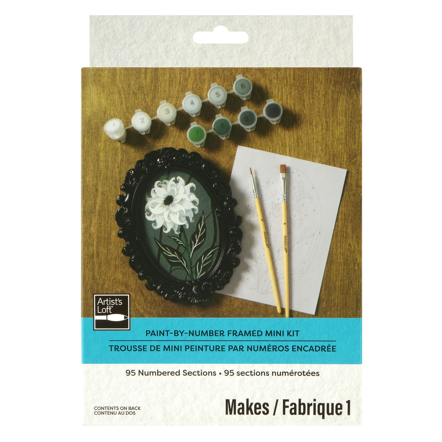 Dark Dahlia Paint-by-Number Framed Mini Kit by Artist's Loft®