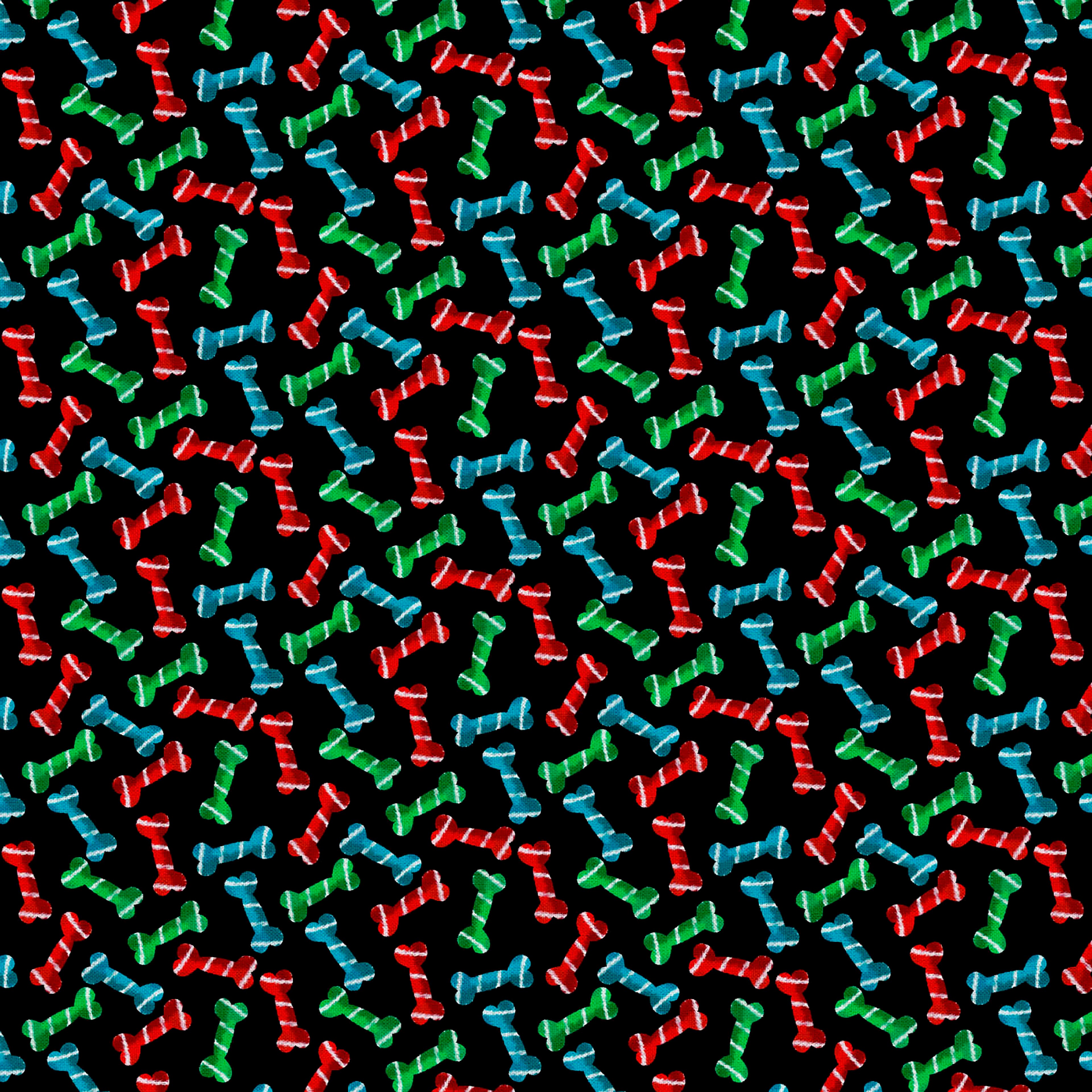 Fabric Editions Dog Bones Cotton Fabric