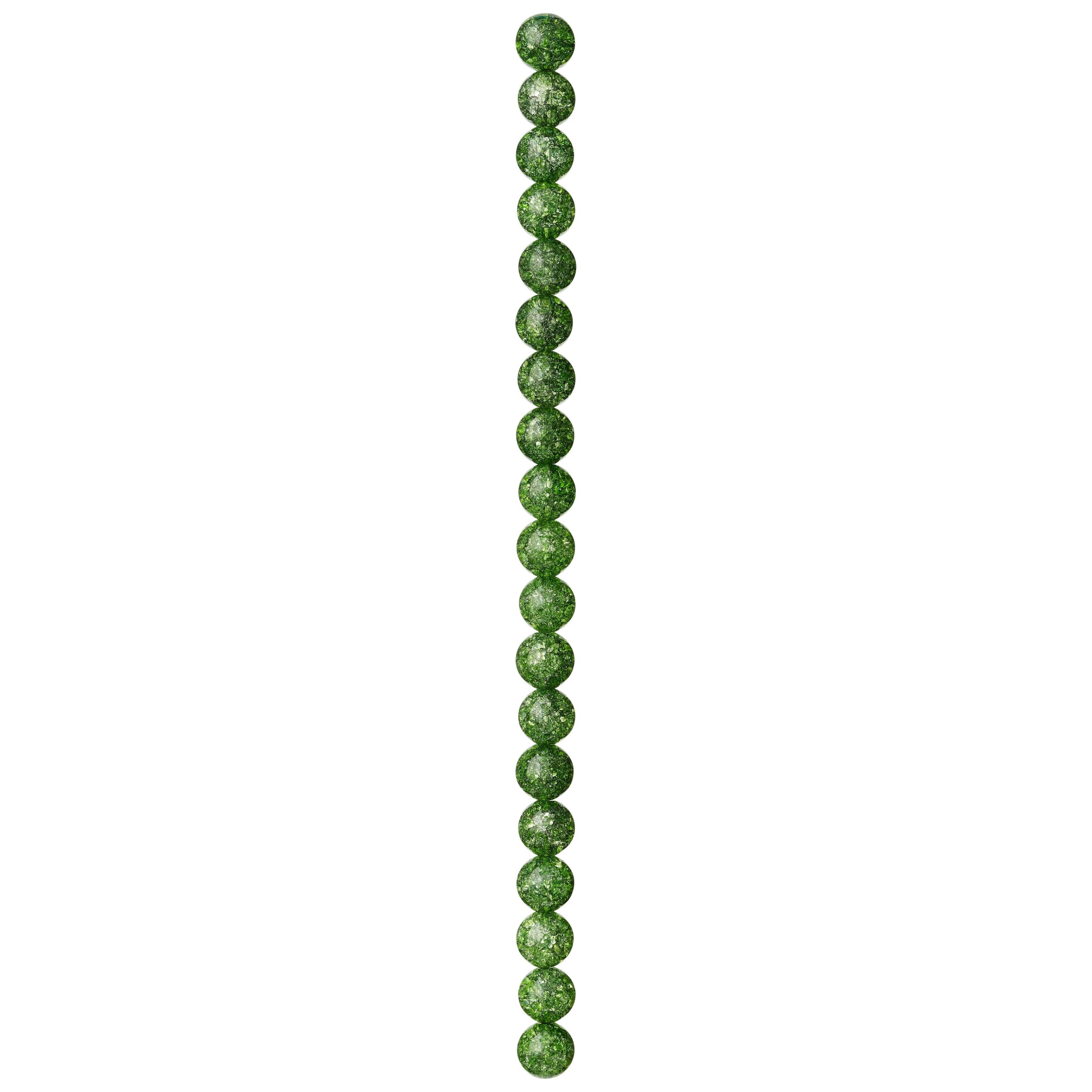 Green Crackled Quartz Round Beads, 10mm by Bead Landing™ - Image 3