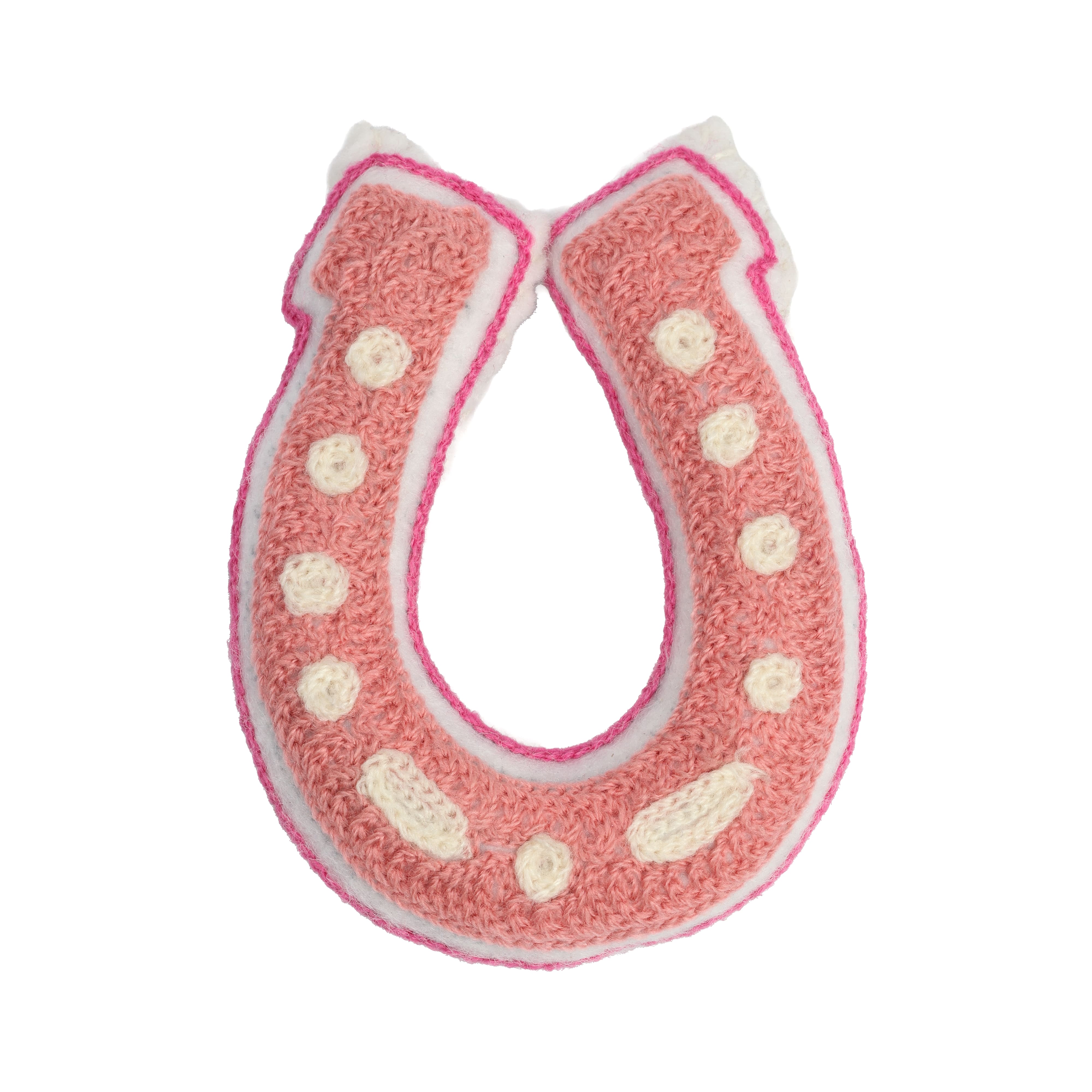 Pink Horseshoe Filled Patch Embellishment by Celebrate It™