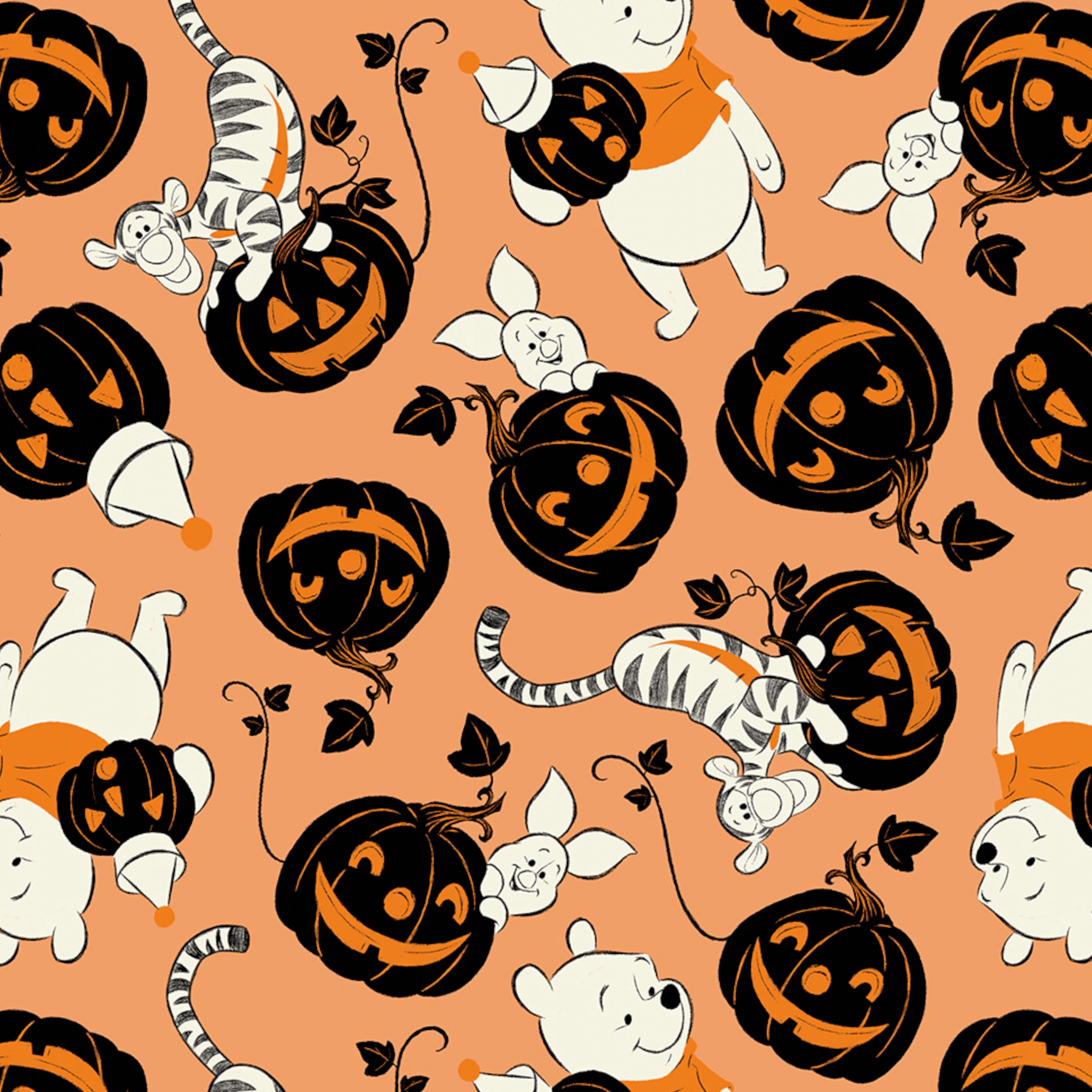 Disney® Winnie the Pooh & Friends Halloween Cotton Fabric
