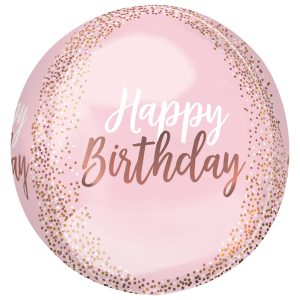 Orbz® 16" Blush Birthday Balloon