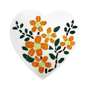 10" Floral Heart Stepping Stone Kit by Make Market®