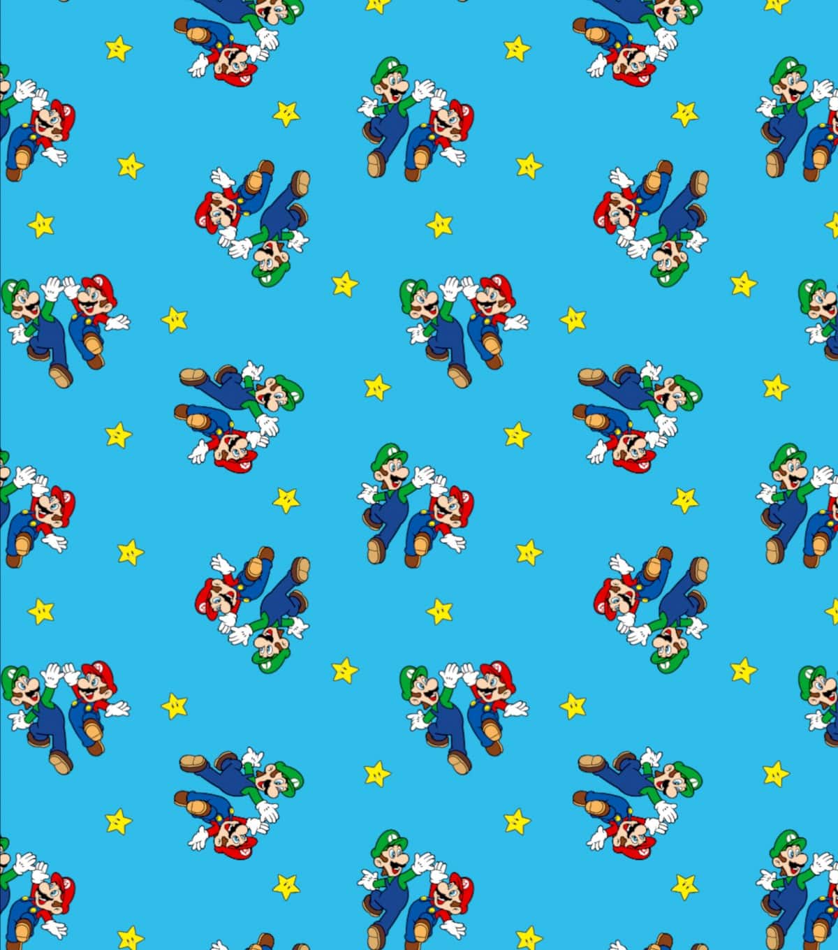 Nintendo® Mario & Luigi High Five Fleece Fabric