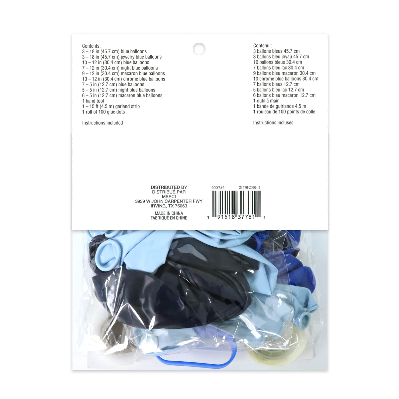 10ft. Blue Balloon Garland by Celebrate It™ - Image 4