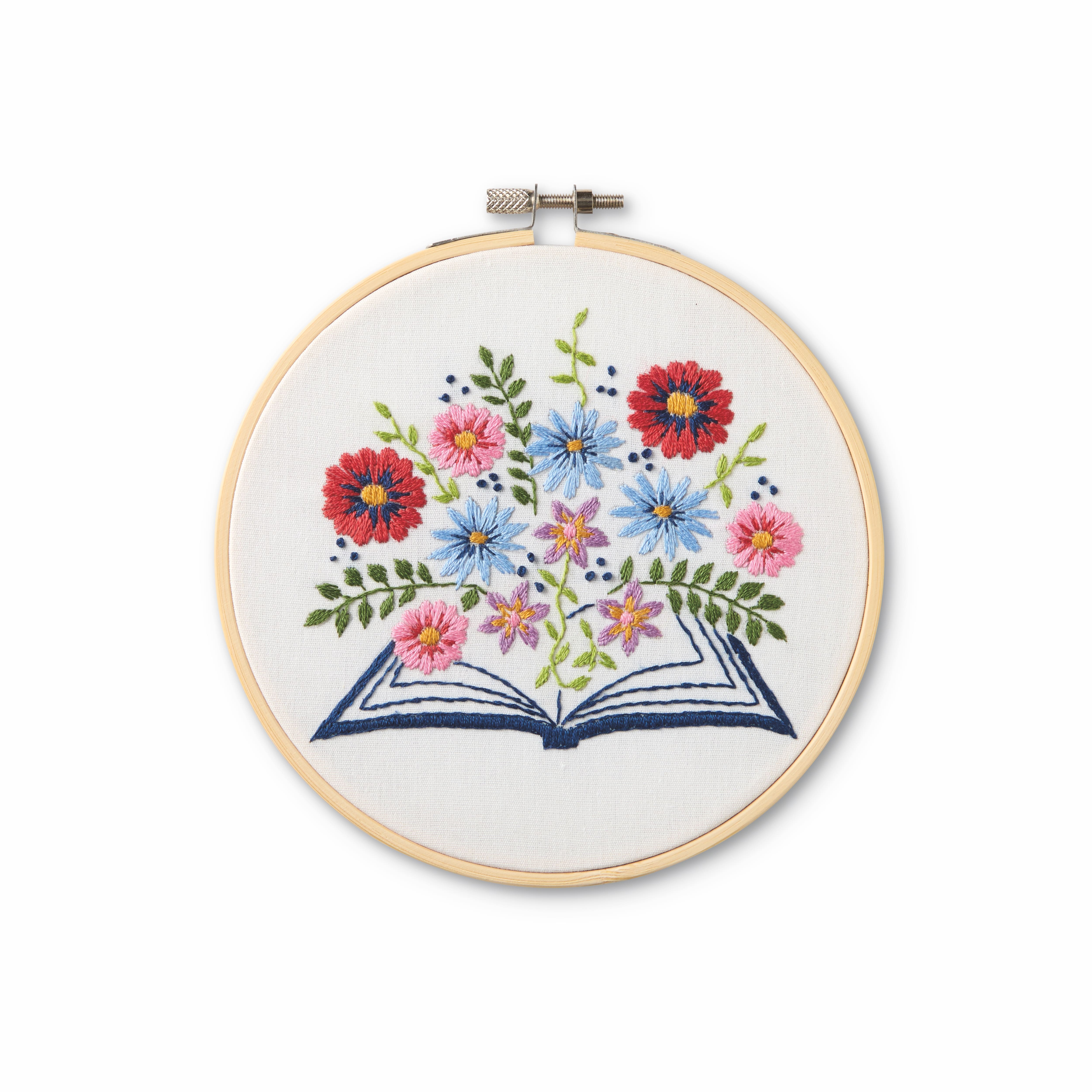 6" Open Book Embroidery Kit by Loops & Threads®