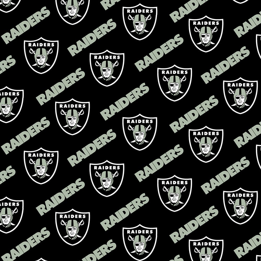 NFL Las Vegas Raiders Logo Cotton Fabric