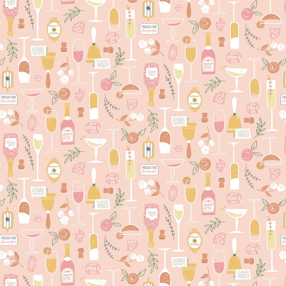 Eugene Textiles Press for Champagne Cotton Quilting Fabric
