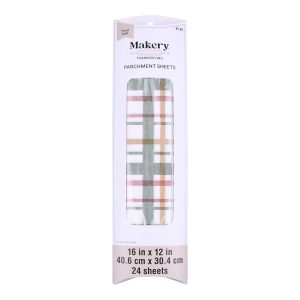 16" x 12" Plaid Parchment Sheets, 24ct. by Makery™