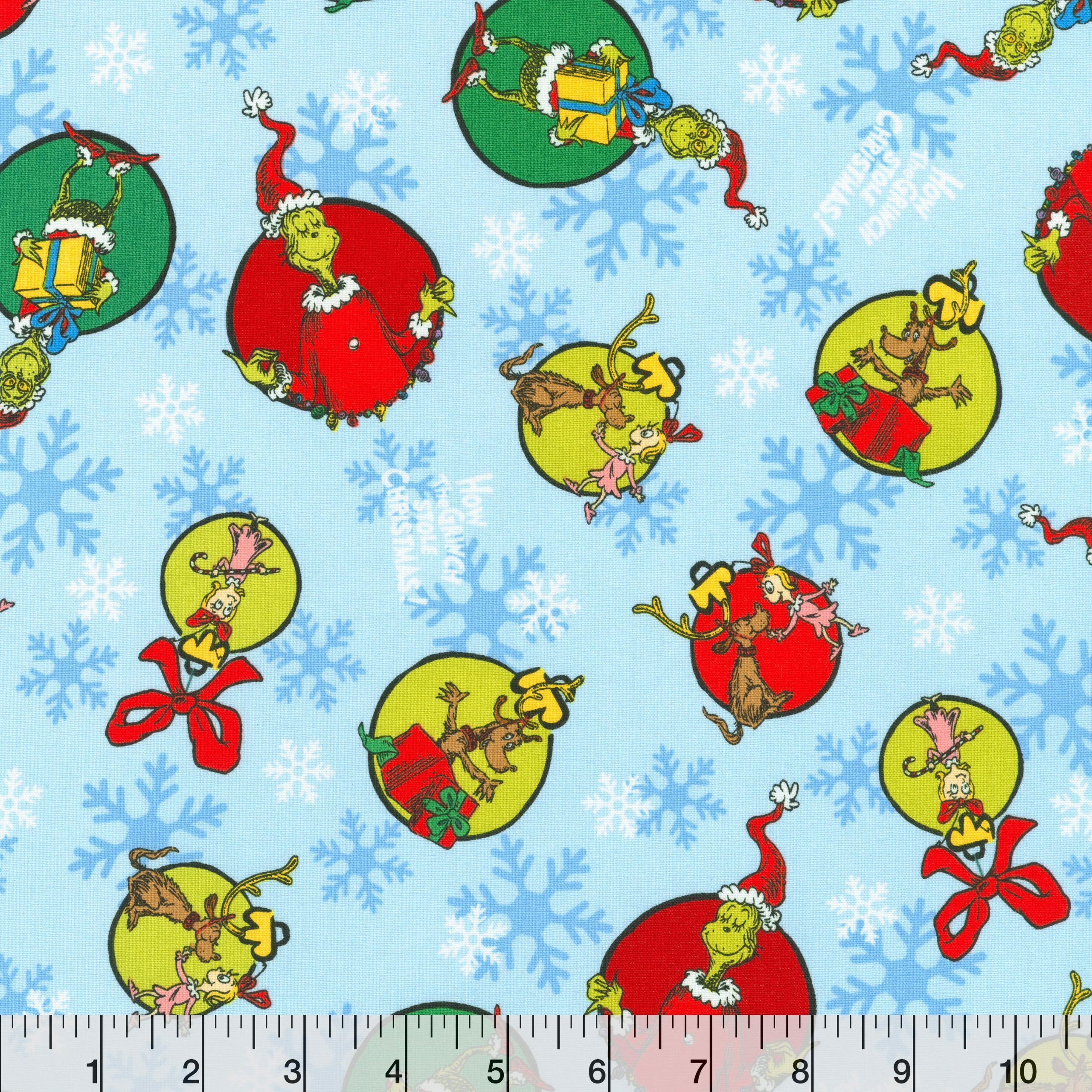 Dr. Seuss™ Grinchmas Cheer Cotton Fabric - Image 2