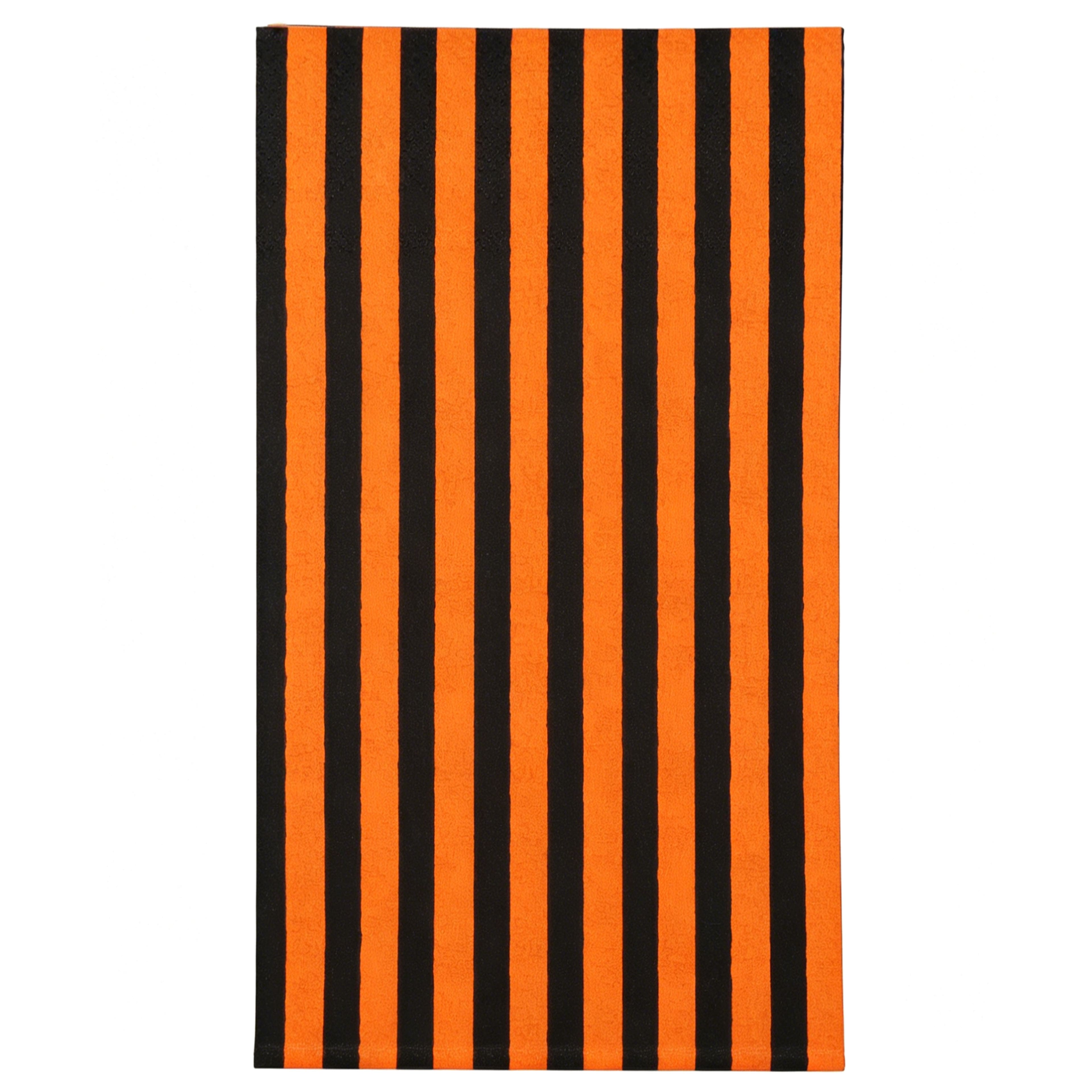 Halloween Orange & Black Stripe Paper Beverage Napkins, 20ct. by Celebrate It™