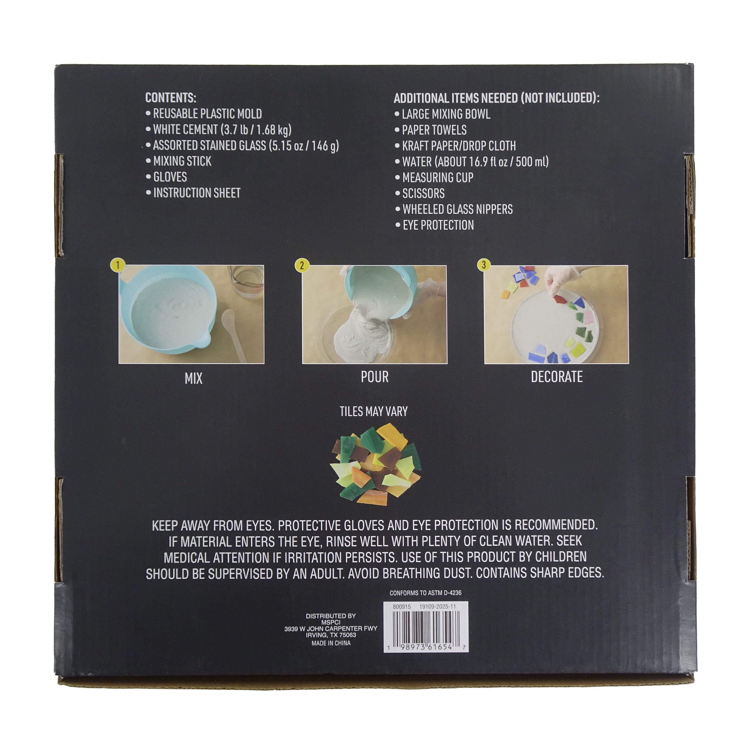 10" Floral Heart Stepping Stone Kit by Make Market® - Image 4