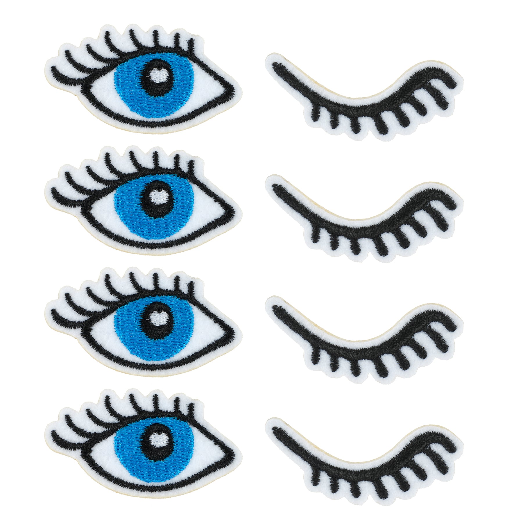 Blue & Wink Iron-On Embroidered Eye Patches, 8ct. by Loops & Threads®