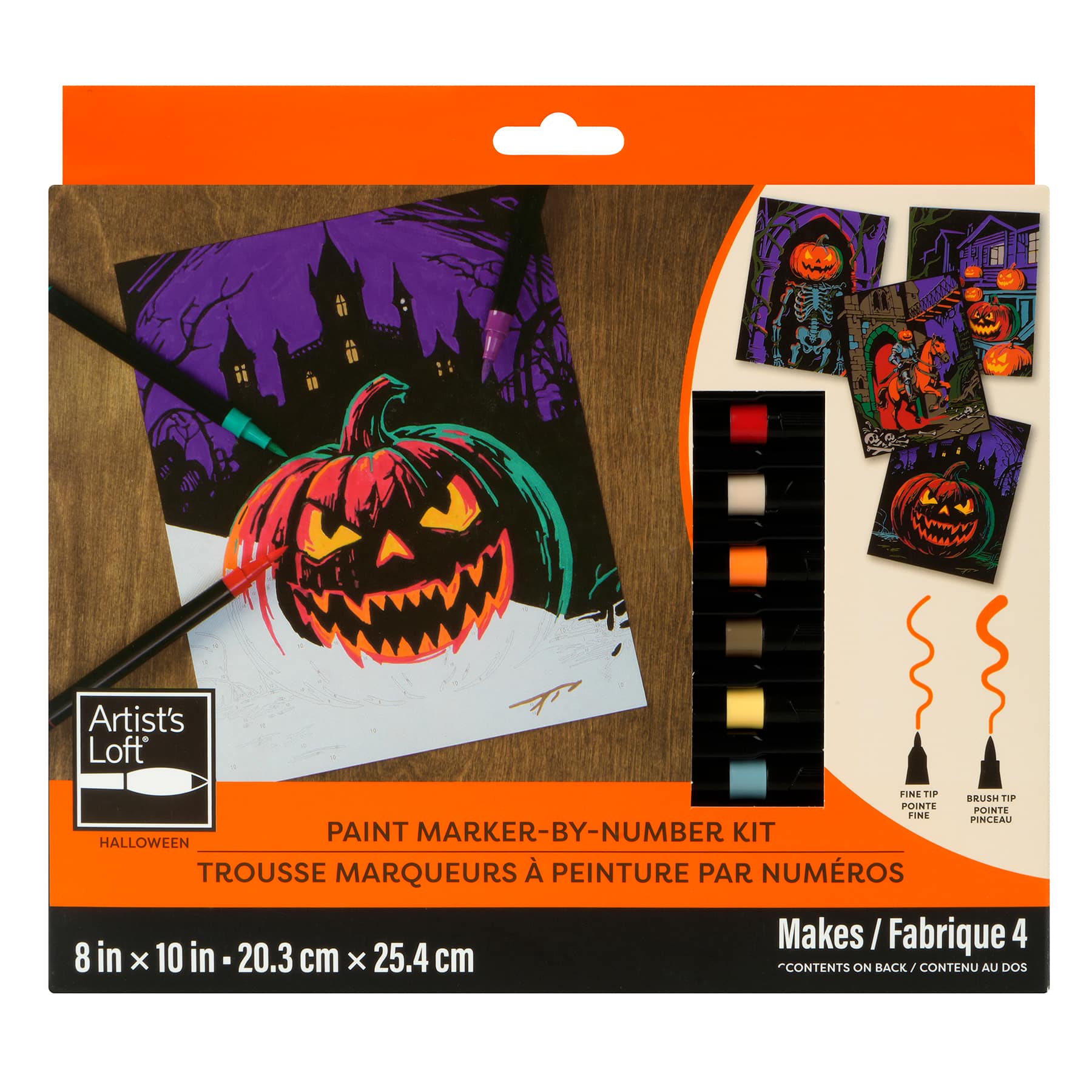 Jack-o'-Lanterns Paint Marker-by-Number Kit by Artist's Loft®