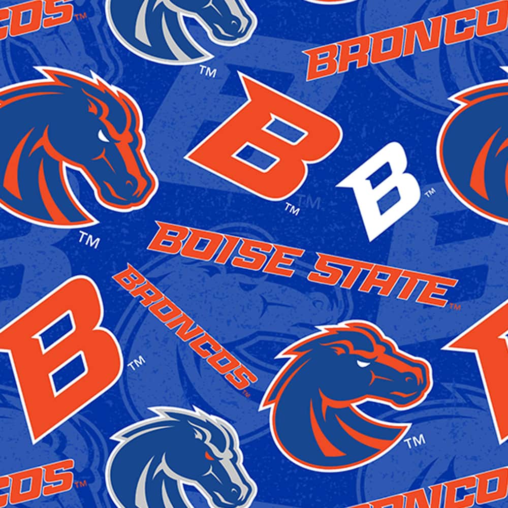 NCAA Boise State University Tone-on-Tone Cotton Fabric
