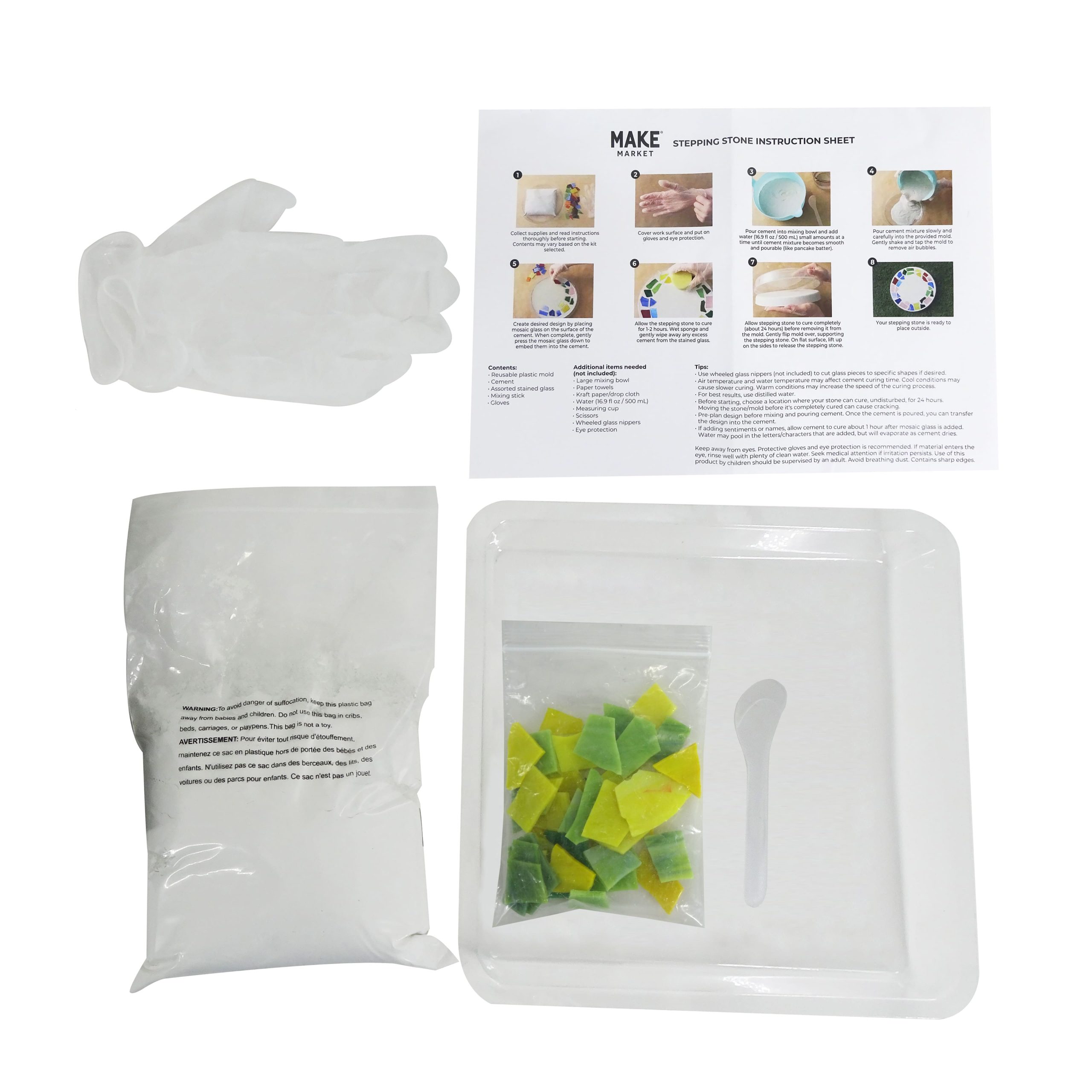 10" Lemon Stepping Stone Kit by Make Market® - Image 2