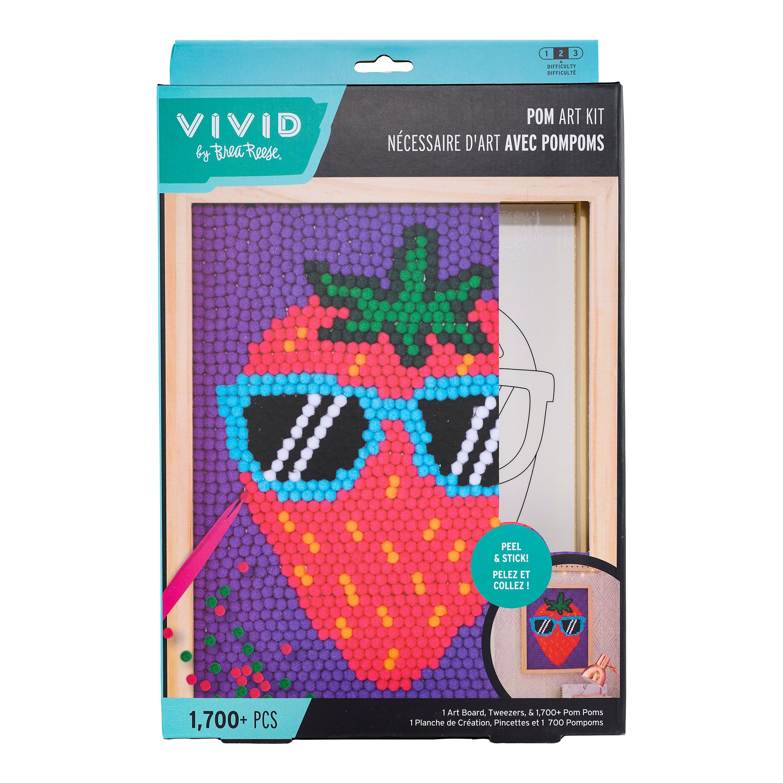 Vivid by Brea Reese® 8" x 10" Strawberry Pom Art Kit