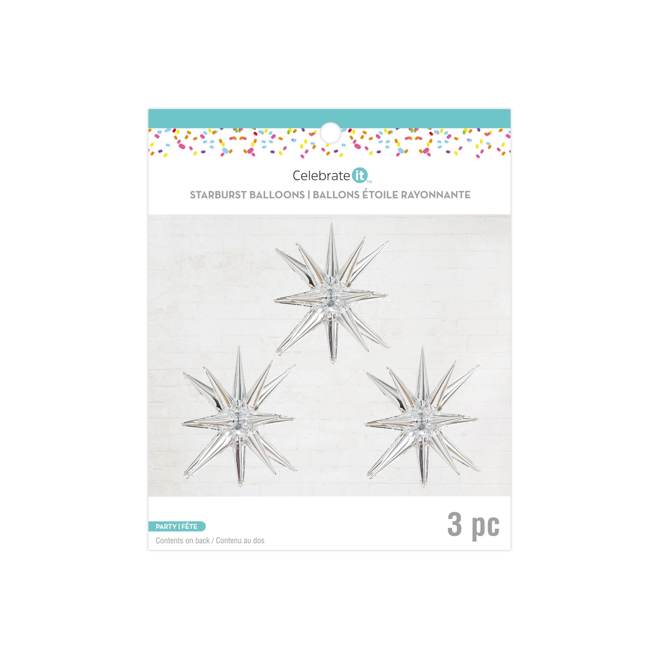 26" Starburst Foil Balloons, 3ct. by Celebrate It™ - Image 2