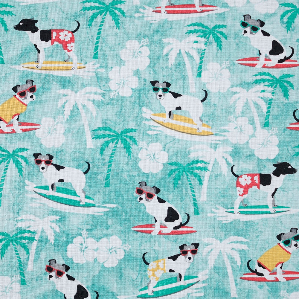 Fumatex Surfing Dogs Craft Cotton Fabric