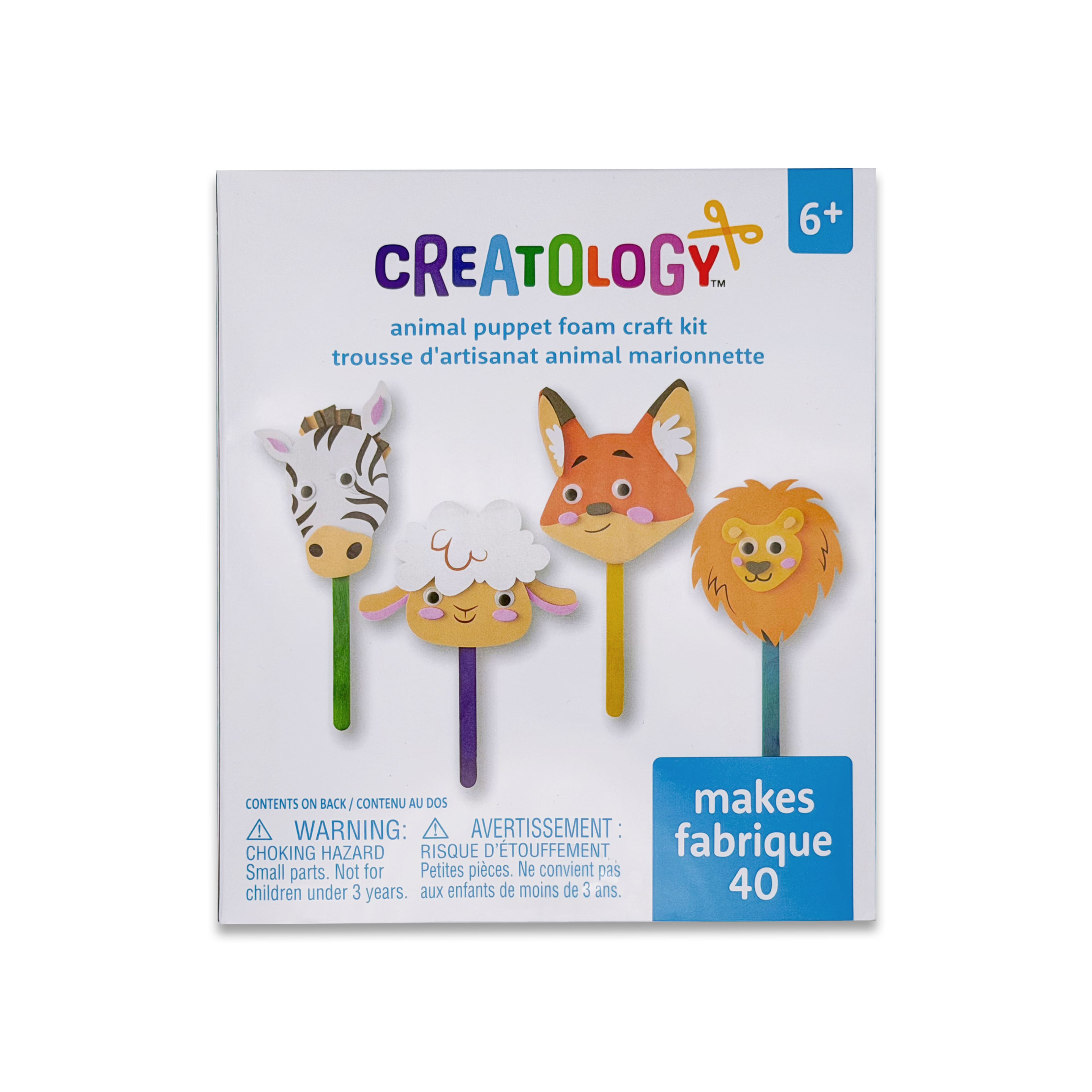 Animal Puppet Foam Craft Kit by Creatology™
