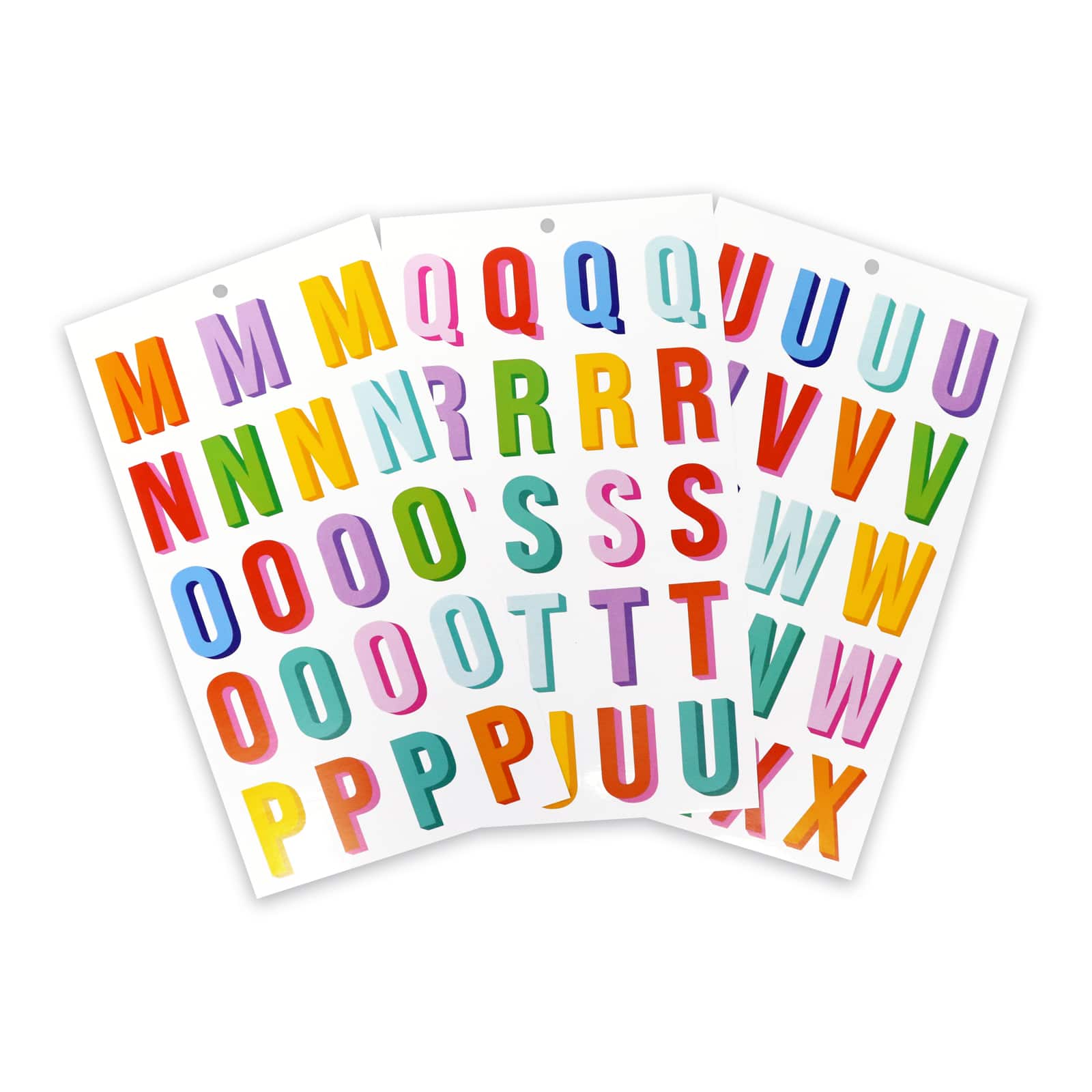 Multicolor Vinyl Alphabet Sticker Sheets by Recollections™ - Image 3