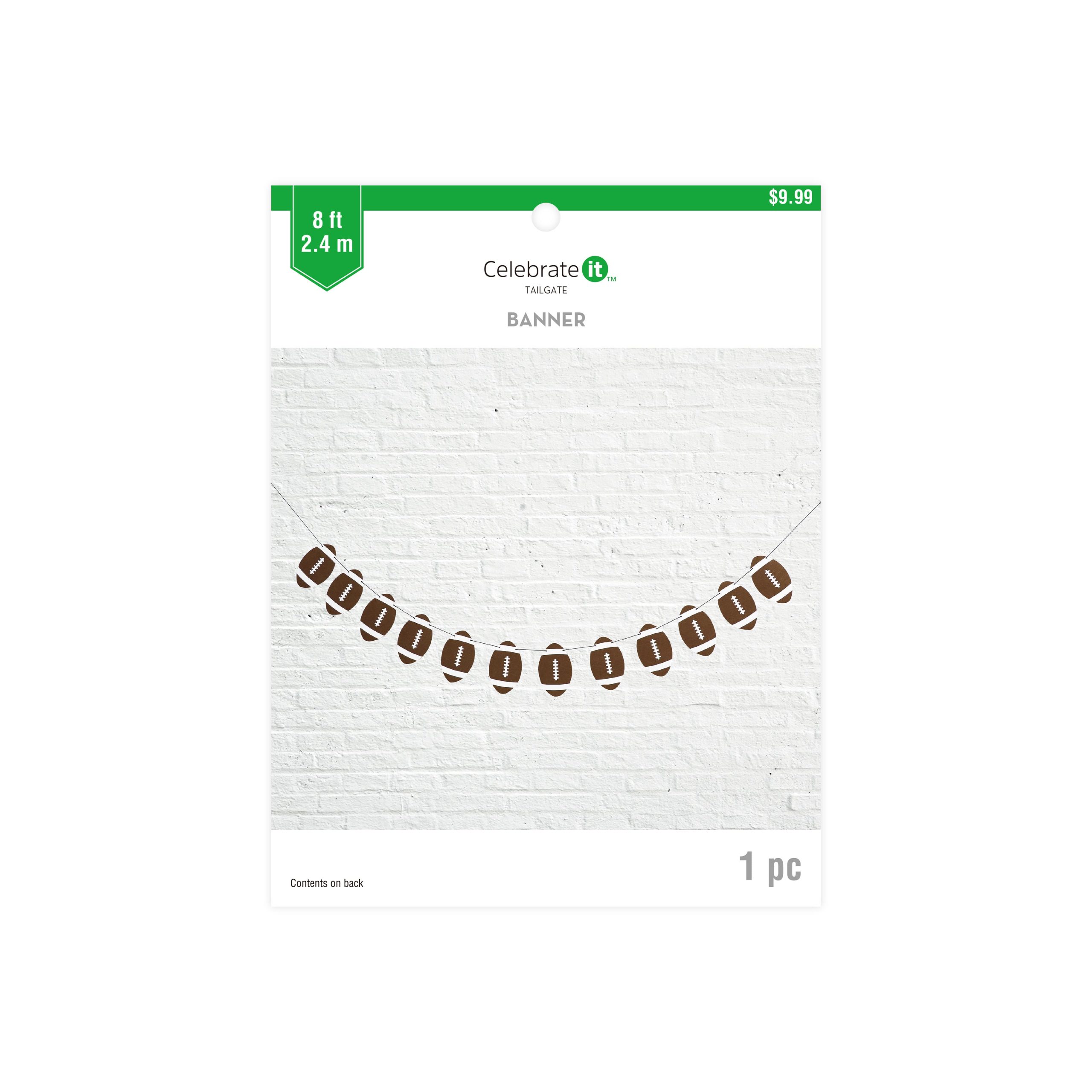 8ft. Football Felt Banner by Celebrate It™ - Image 3