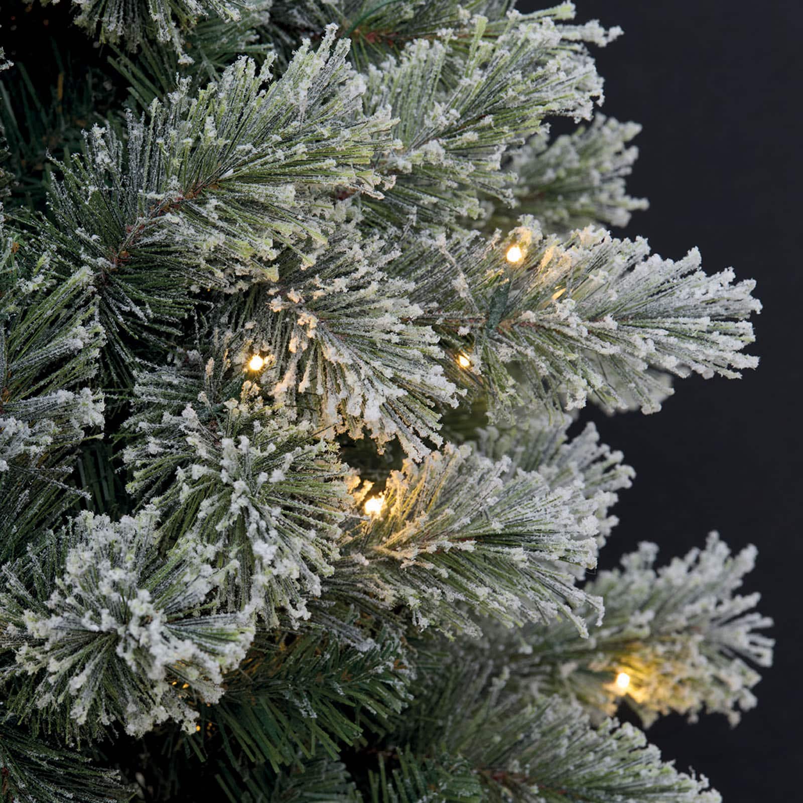 7.5ft. Pre-Lit Montreal Flocked Artifical Christmas Tree, LumaDazzle™ Color Changing Twinkle LED Lights by Ashland® - Image 3
