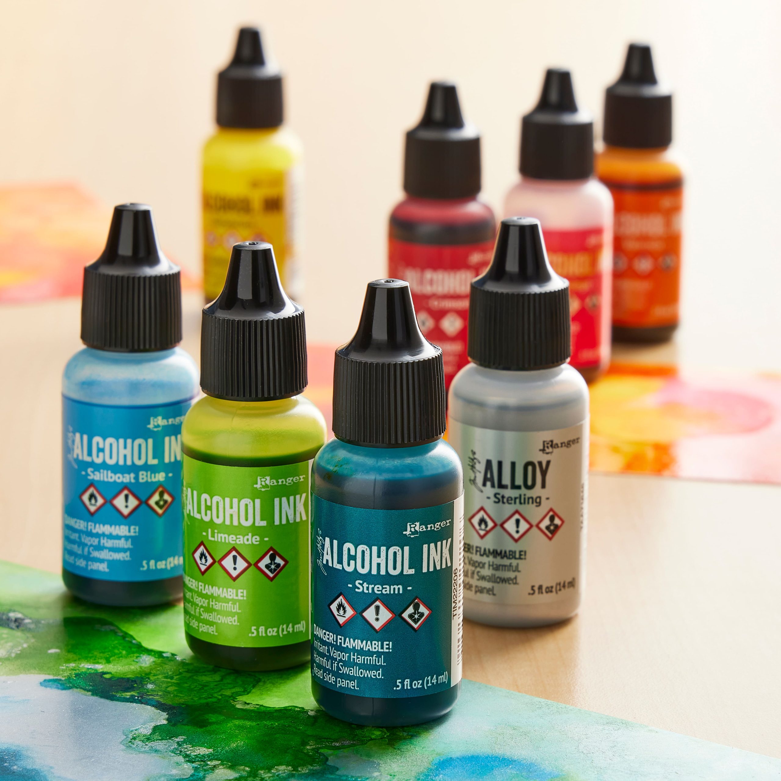 Tim Holtz® Spectrum 8 Color Alcohol Ink Set - Image 2