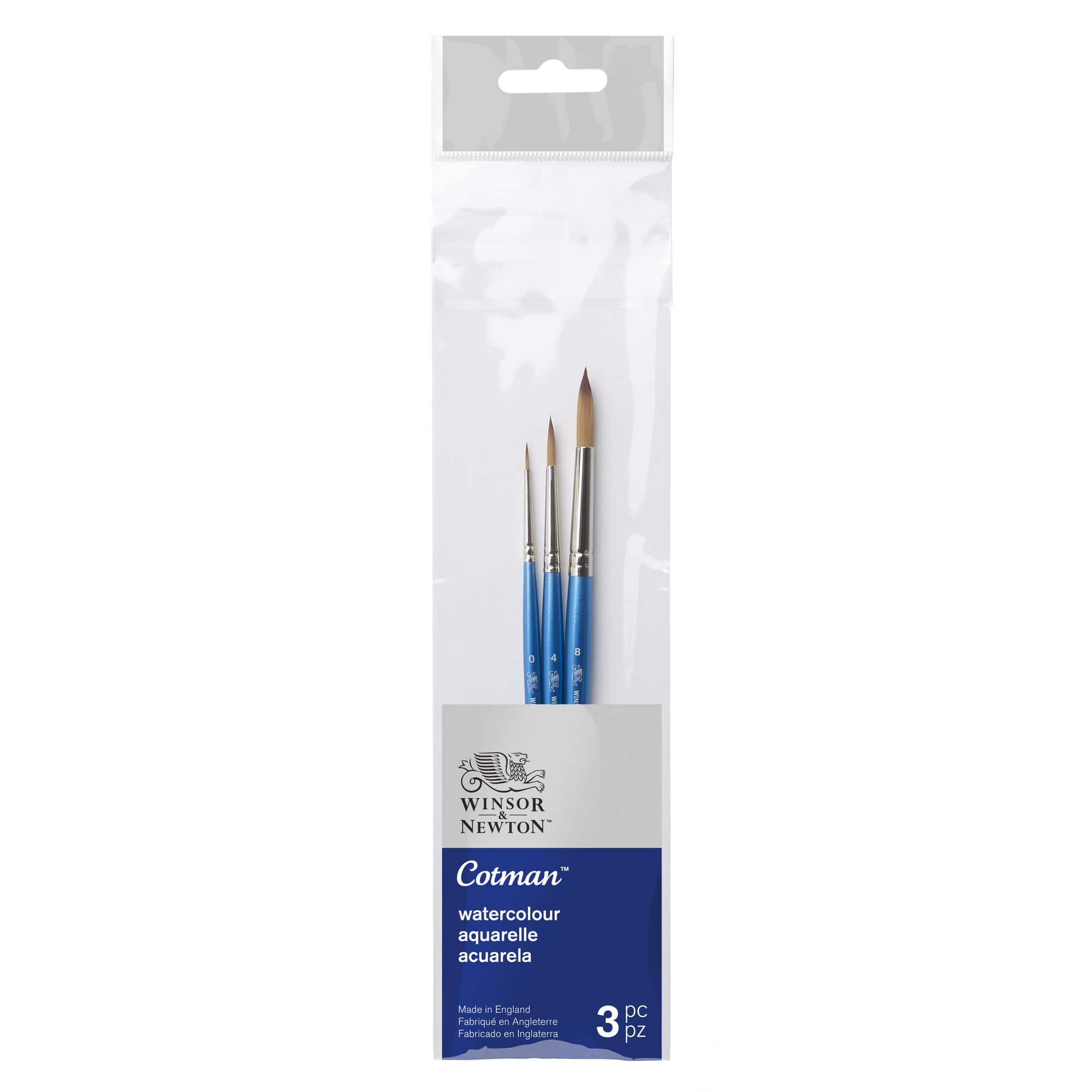Winsor & Newton® Cotman® 3 Piece Round Brush Set 2