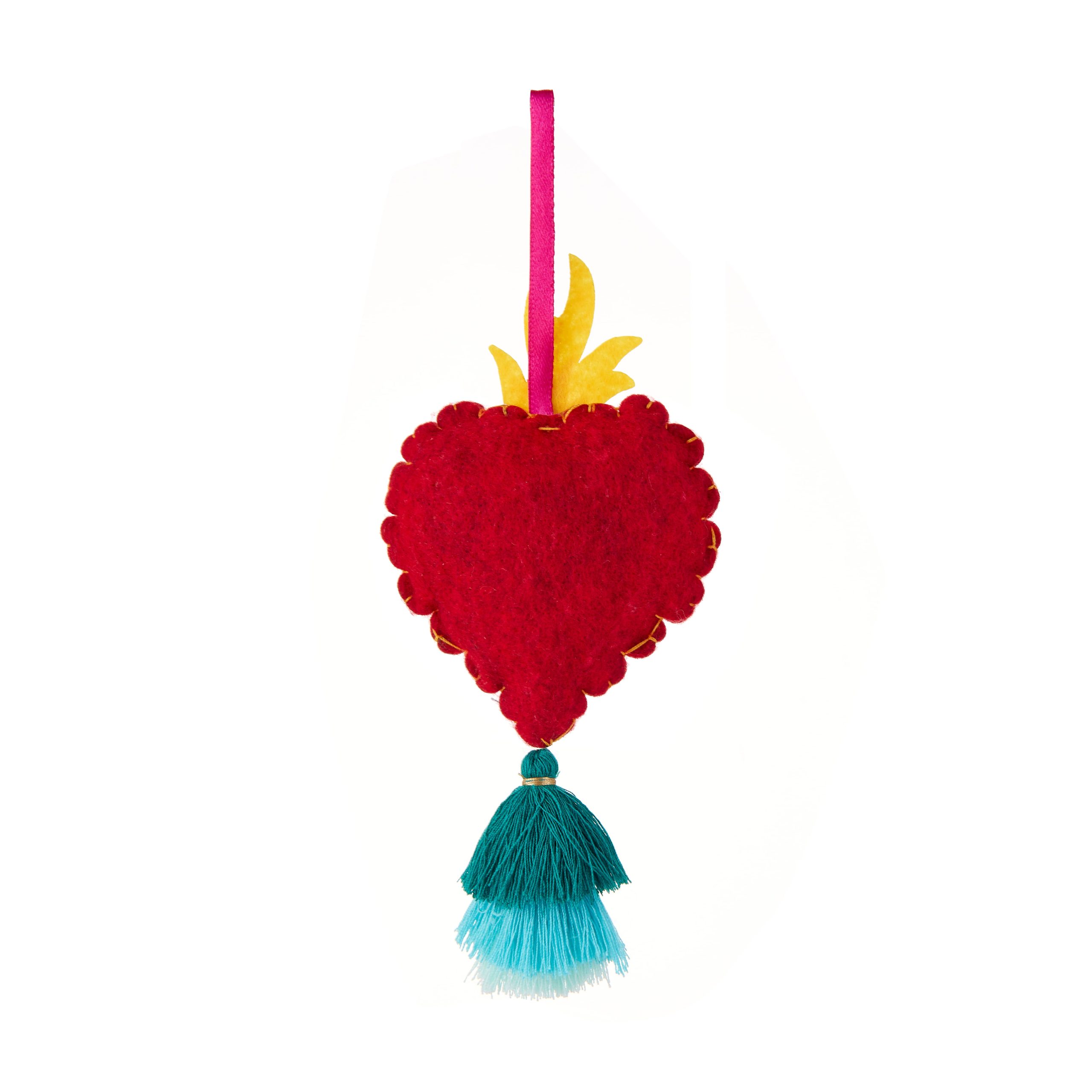 10.3" Embroidered Heart Felt Ornament by Ashland® - Image 2