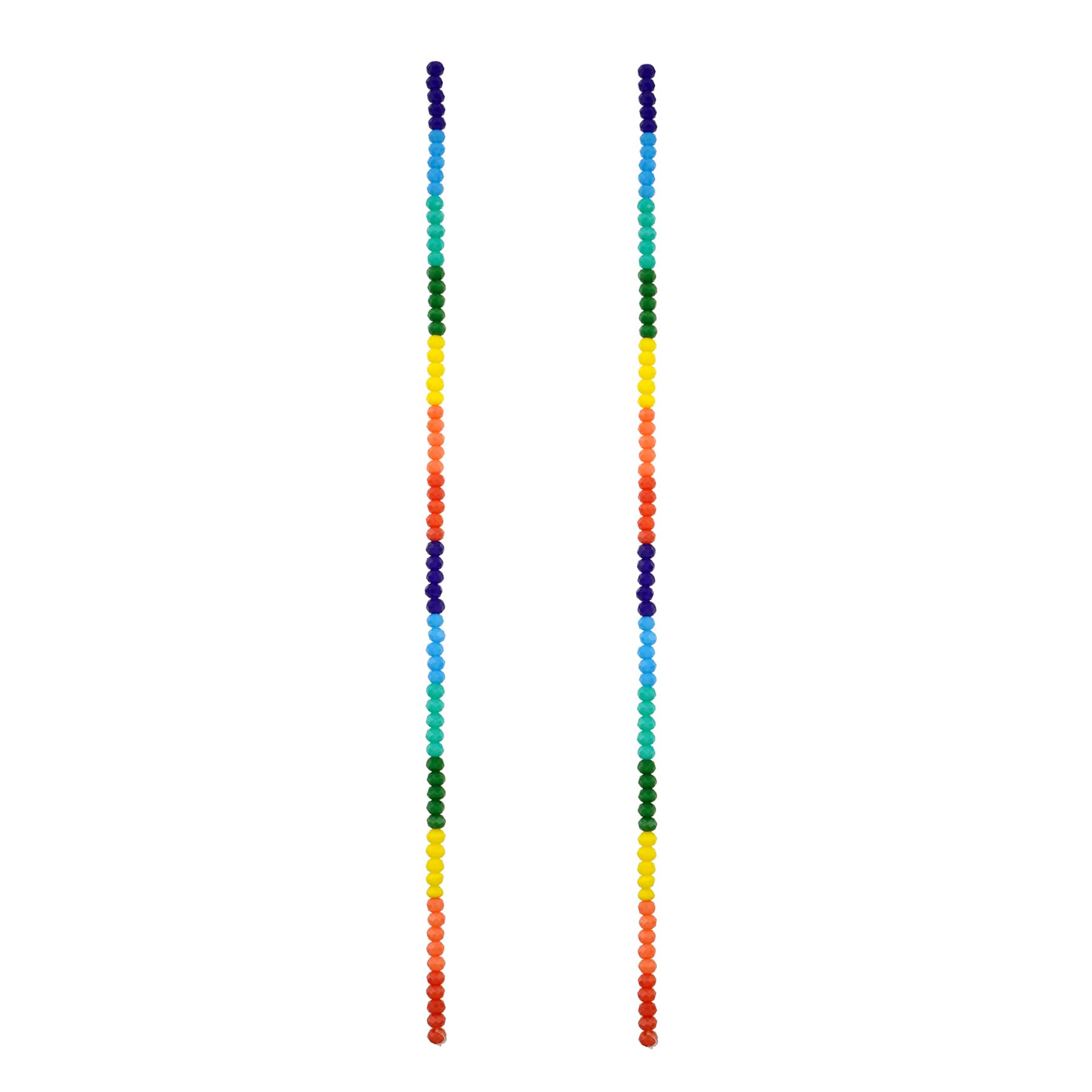 Multicolored Glass Faceted Rondelle Beads, 3mm by Bead Landing™ - Image 3