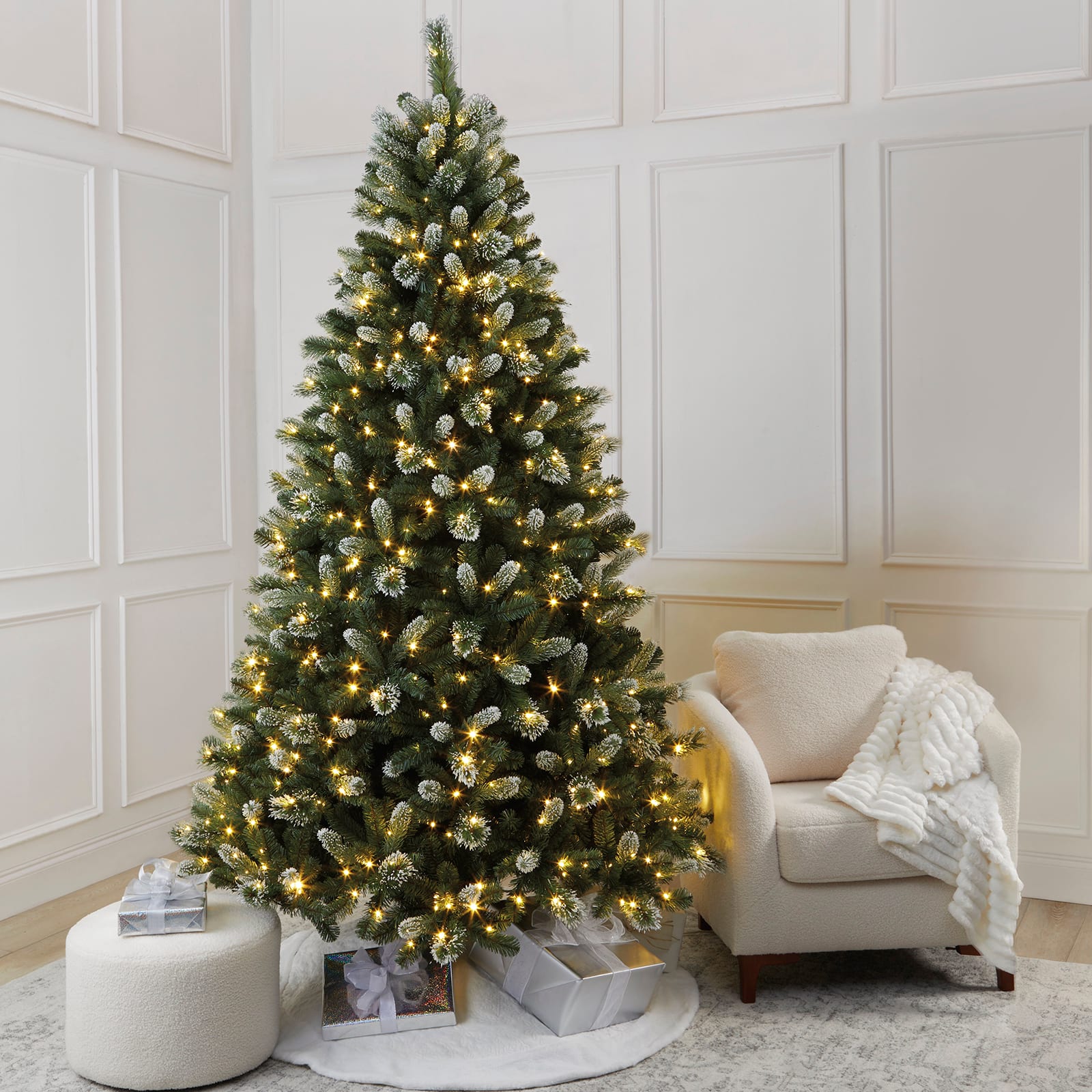 7.5ft. Pre-Lit Weston Fir Artificial Christmas Tree, Color Changing LED Lights by Ashland®