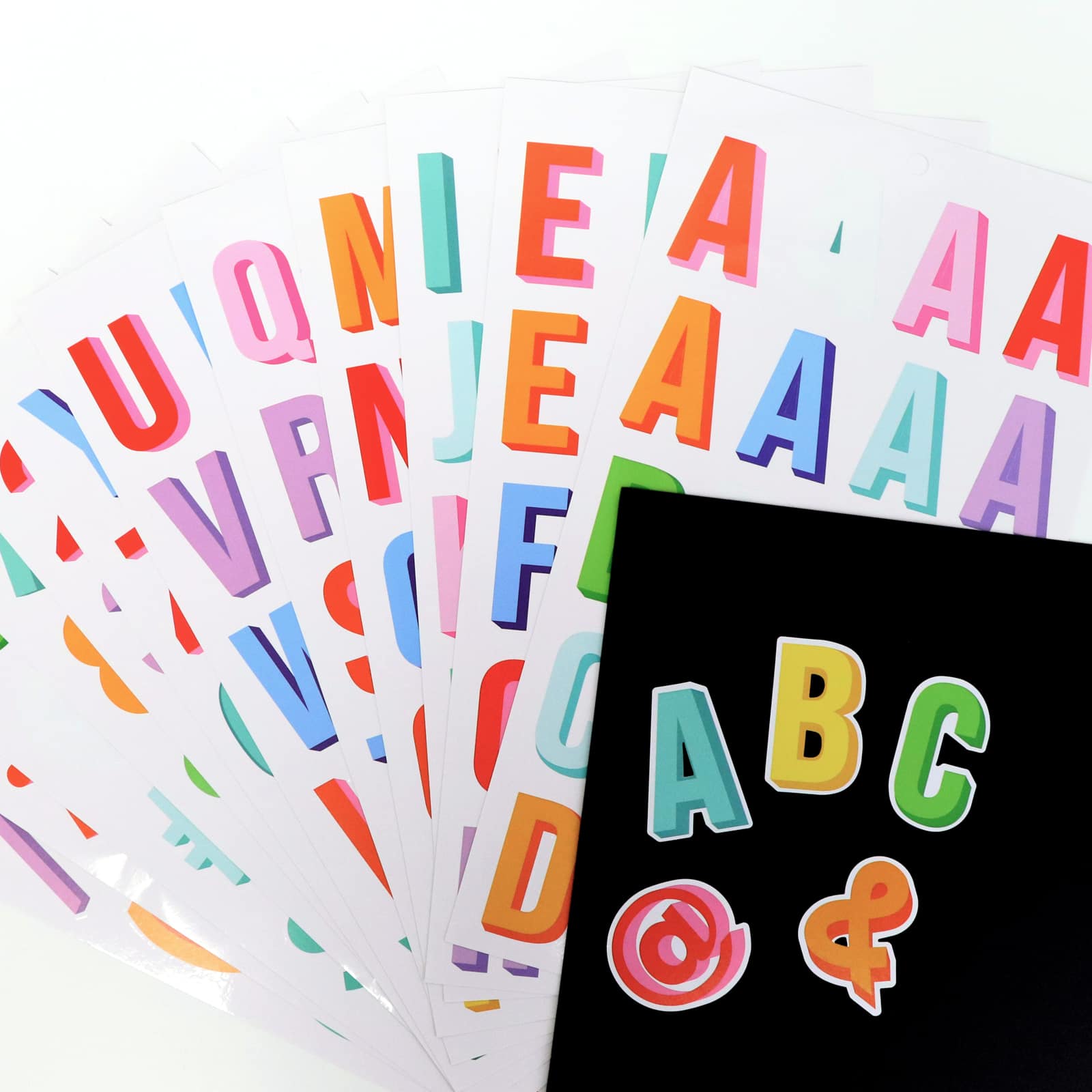 Multicolor Vinyl Alphabet Sticker Sheets by Recollections™ - Image 2